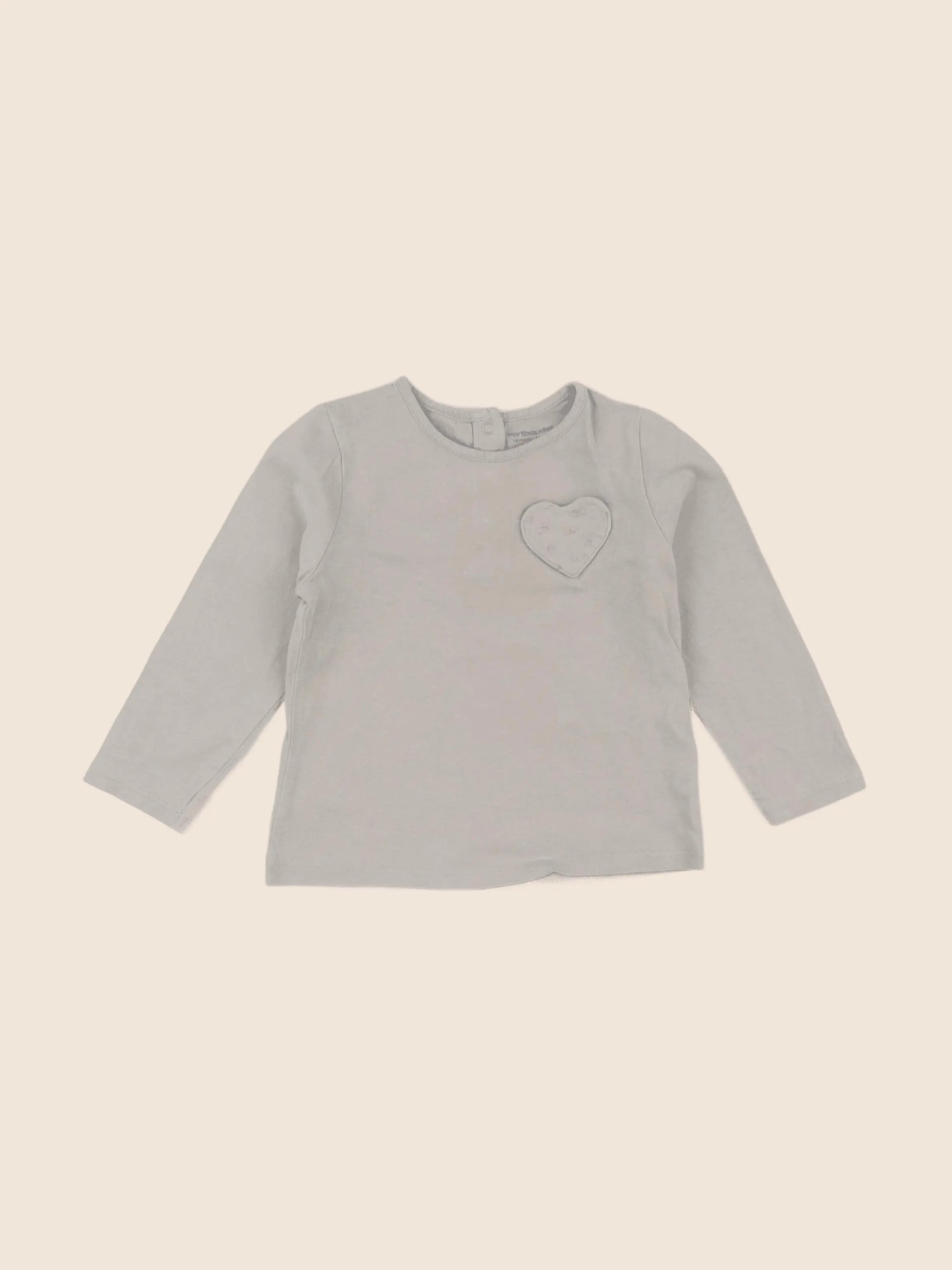 Vertbaudet - tee-shirt beige - 18 mois