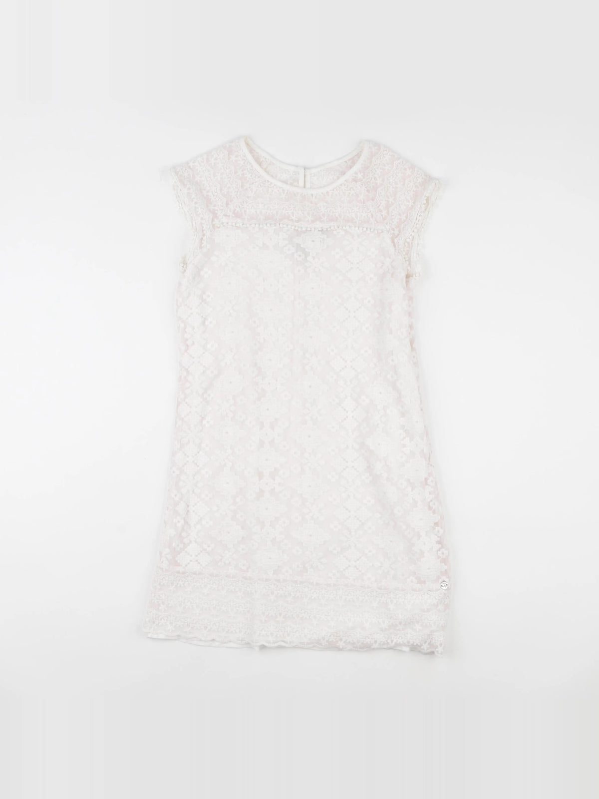 IKKS - robe blanc, rose - 14 ans