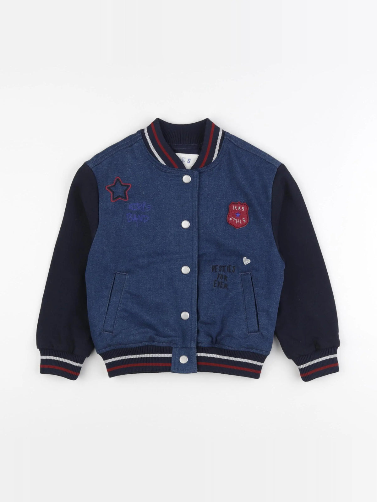 IKKS - veste réversible bleu - 6 ans
