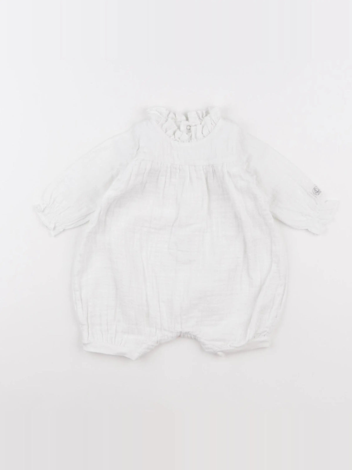 Petit Bateau - combinaison blanc - 6 mois