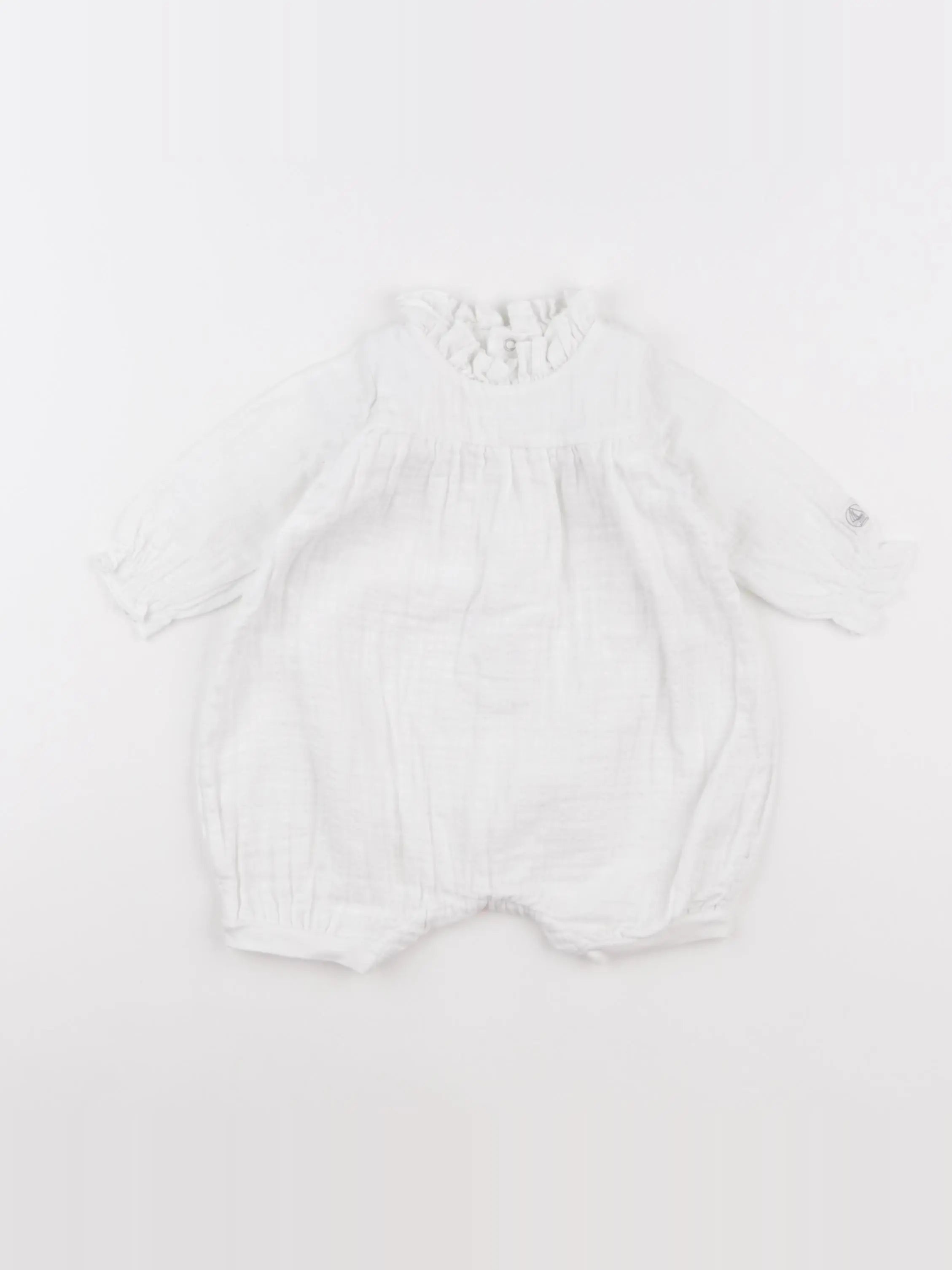 Petit Bateau - combinaison blanc - 6 mois