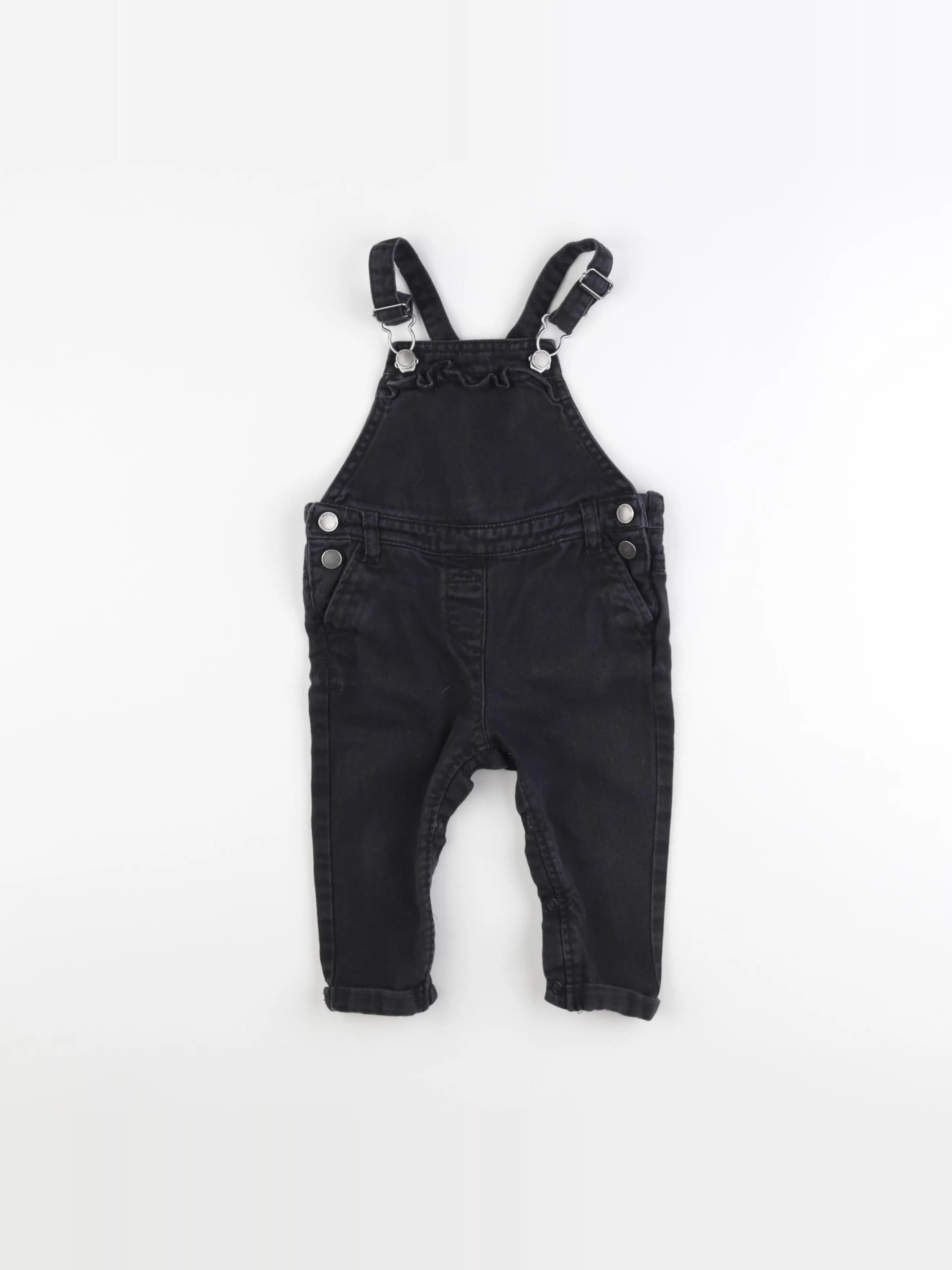 Next - salopette noir - 9/12 mois