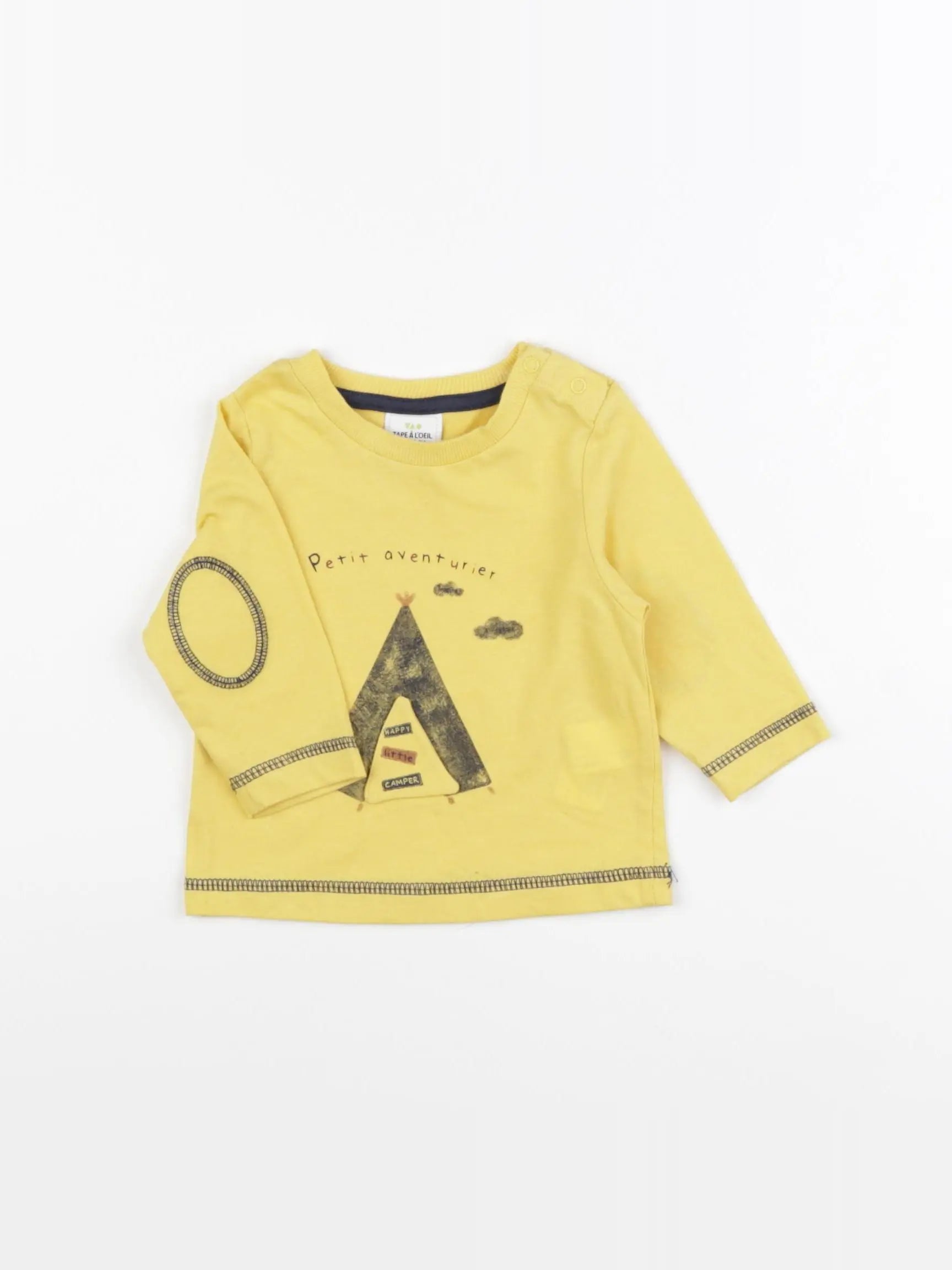 La Redoute - tee-shirt jaune - 3 mois