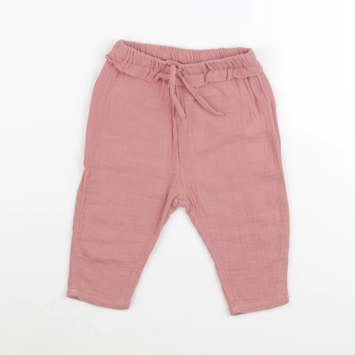 Vertbaudet - pantalon rose - 12 mois