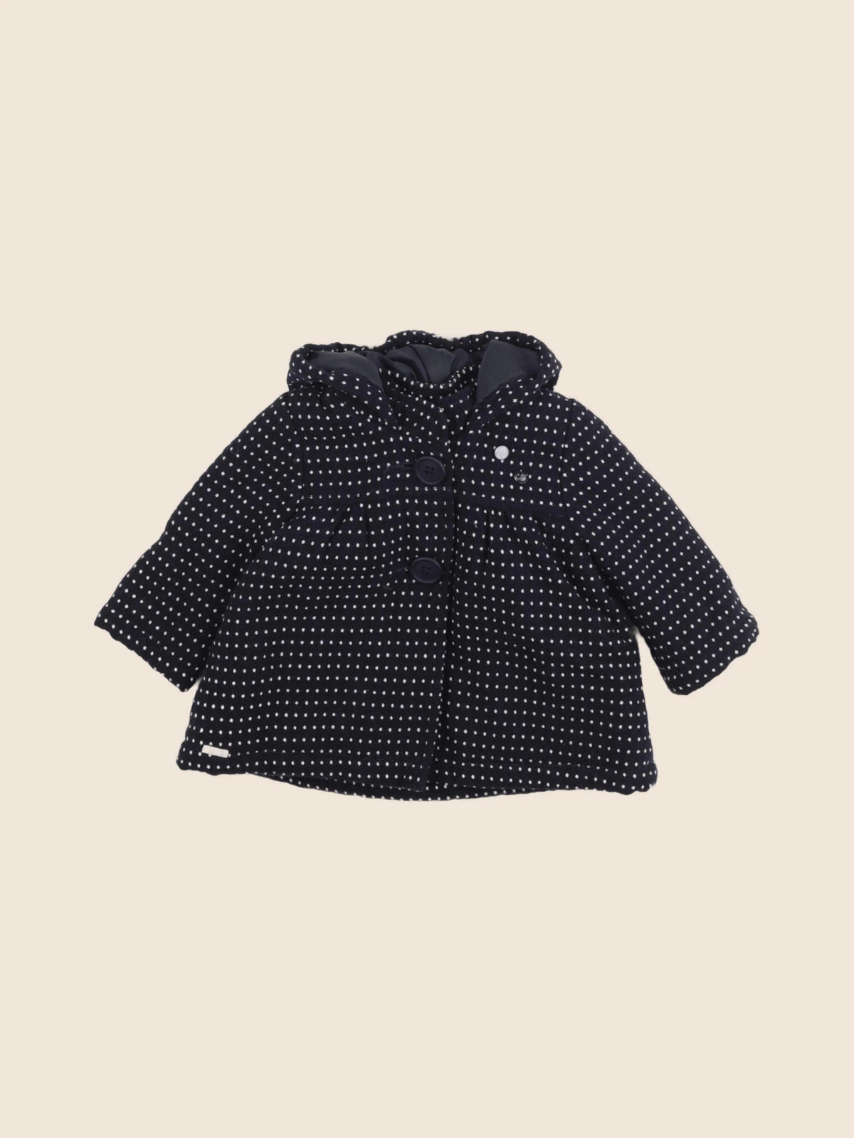 IKKS - manteau bleu - 6 mois