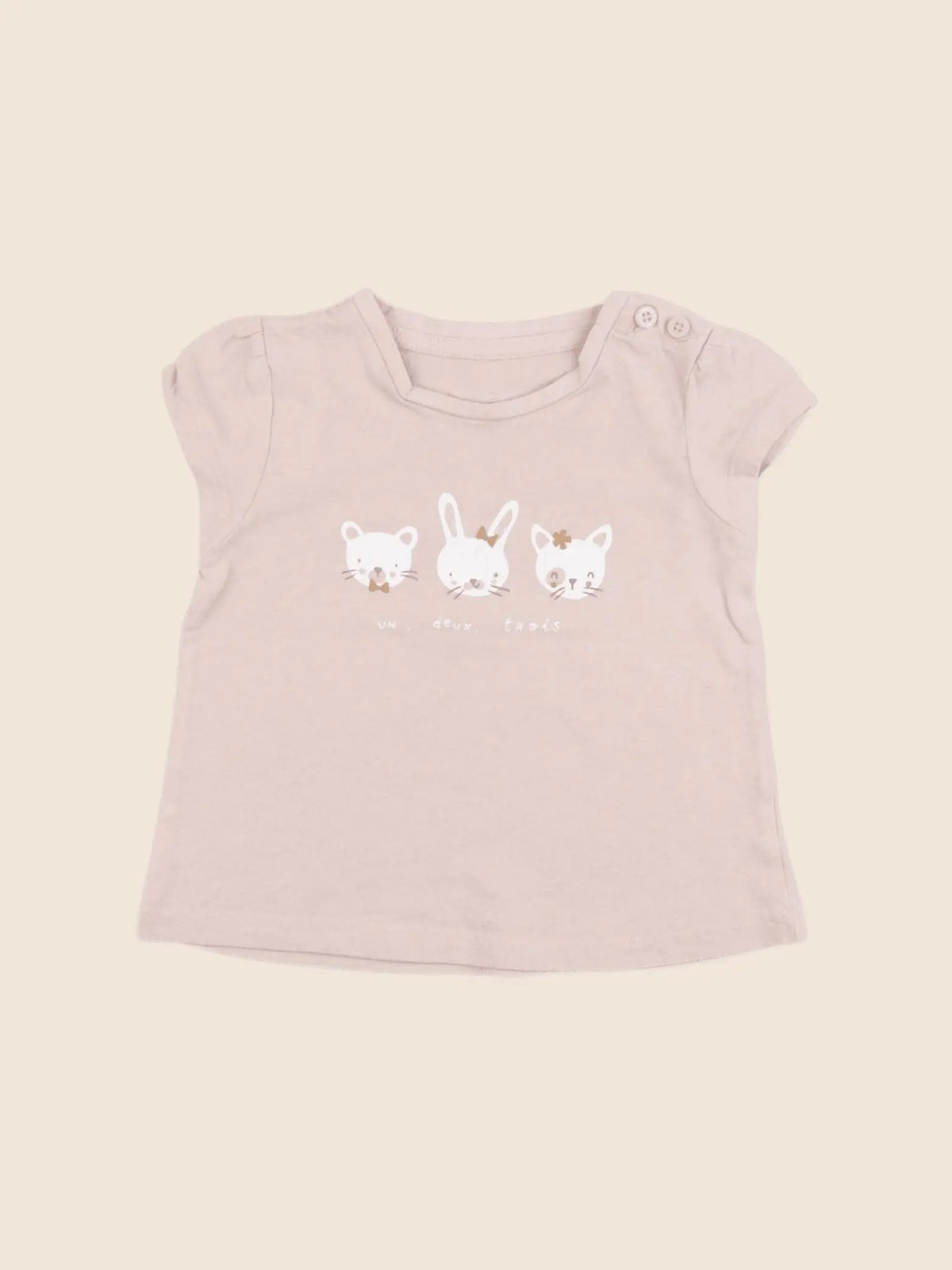 Vertbaudet - tee-shirt rose - 9 mois