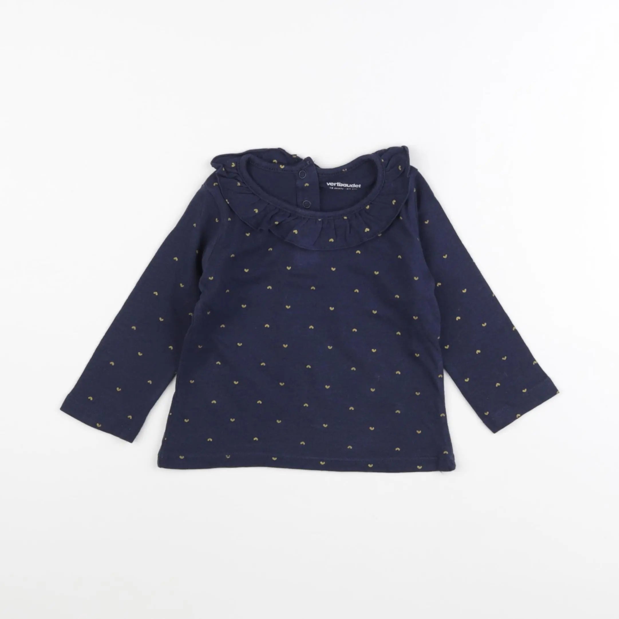 Vertbaudet - tee-shirt bleu - 18 mois