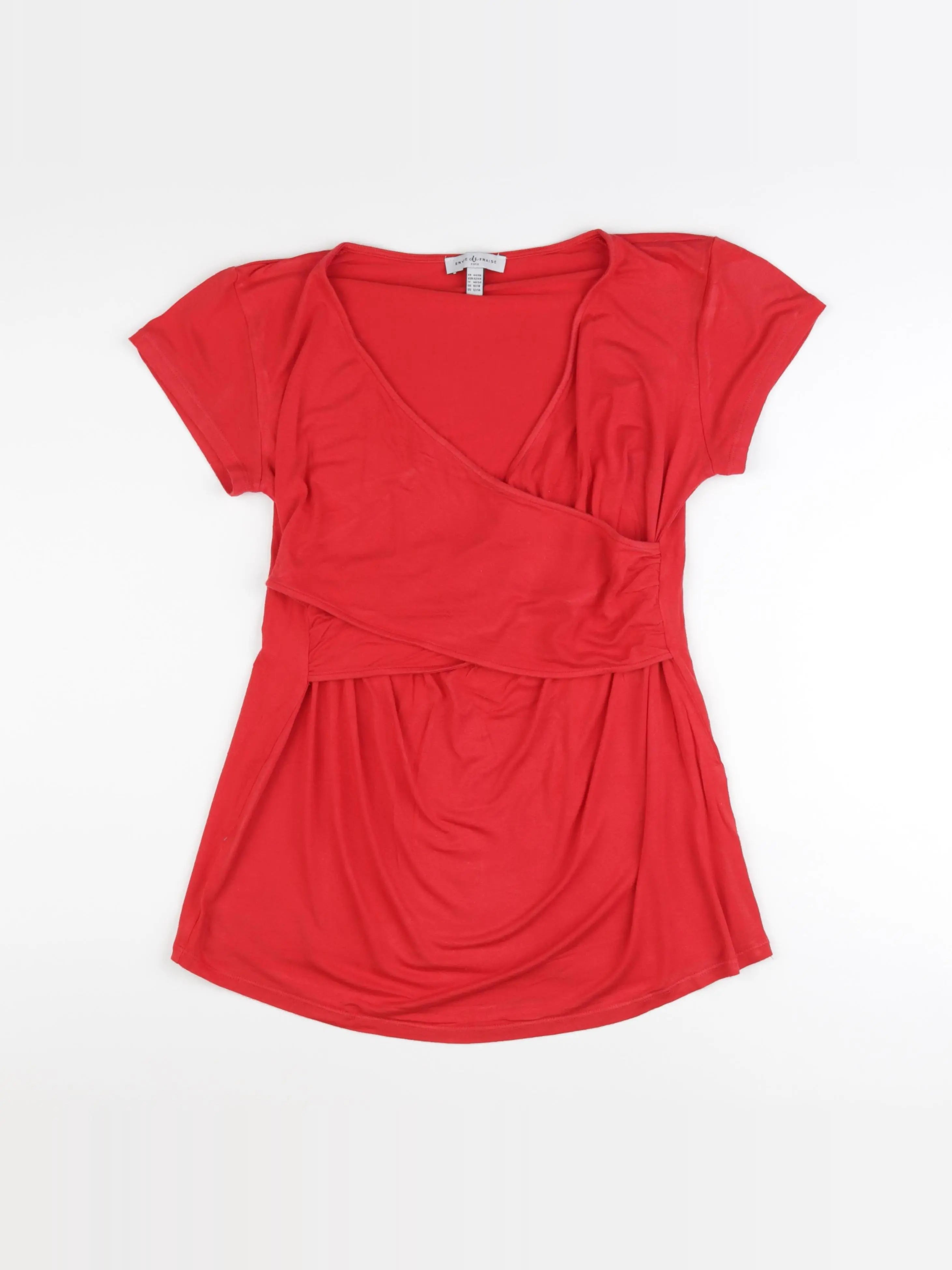 Envie de fraise - tee-shirt allaitement rouge - 44 à 46
