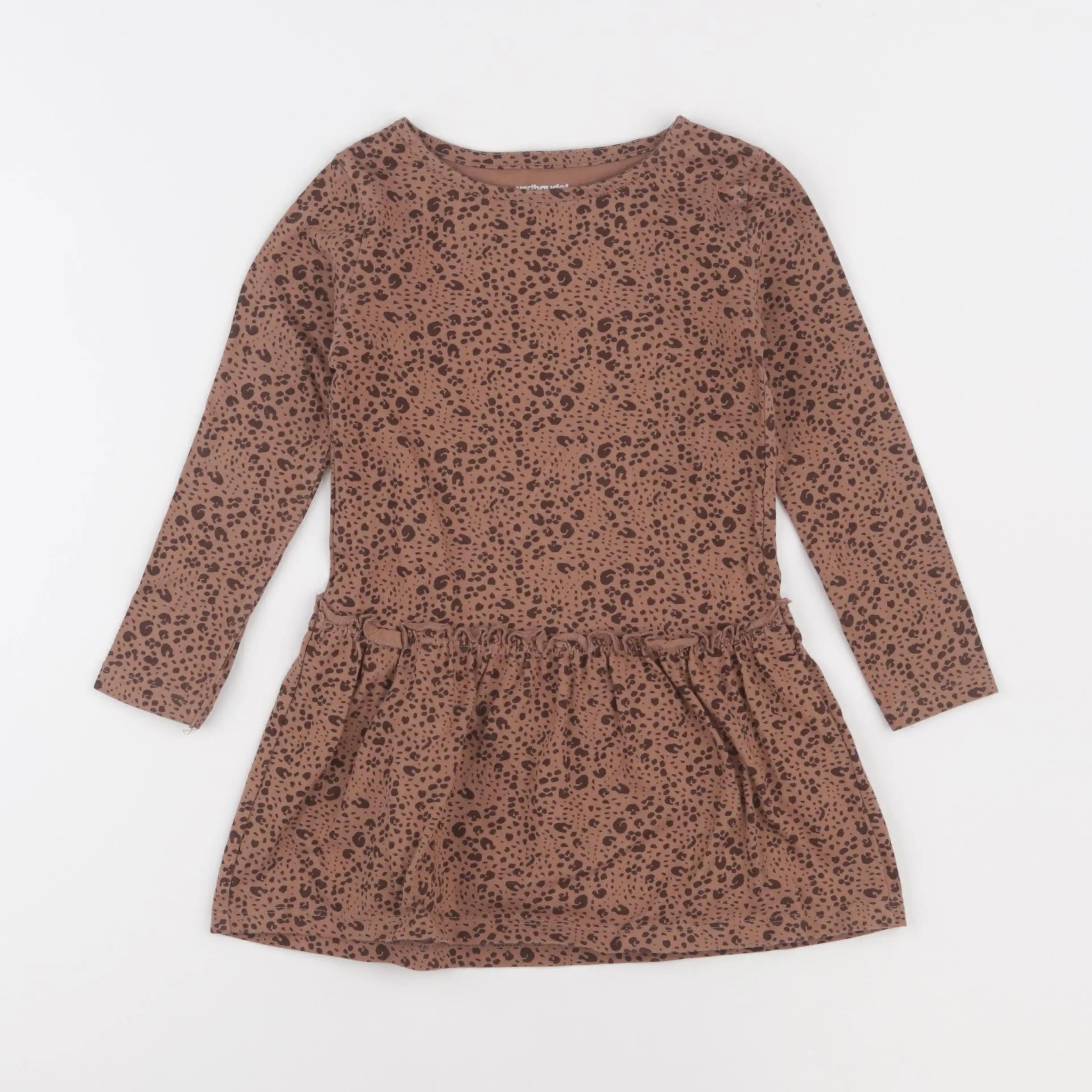 Vertbaudet - robe marron - 3 ans