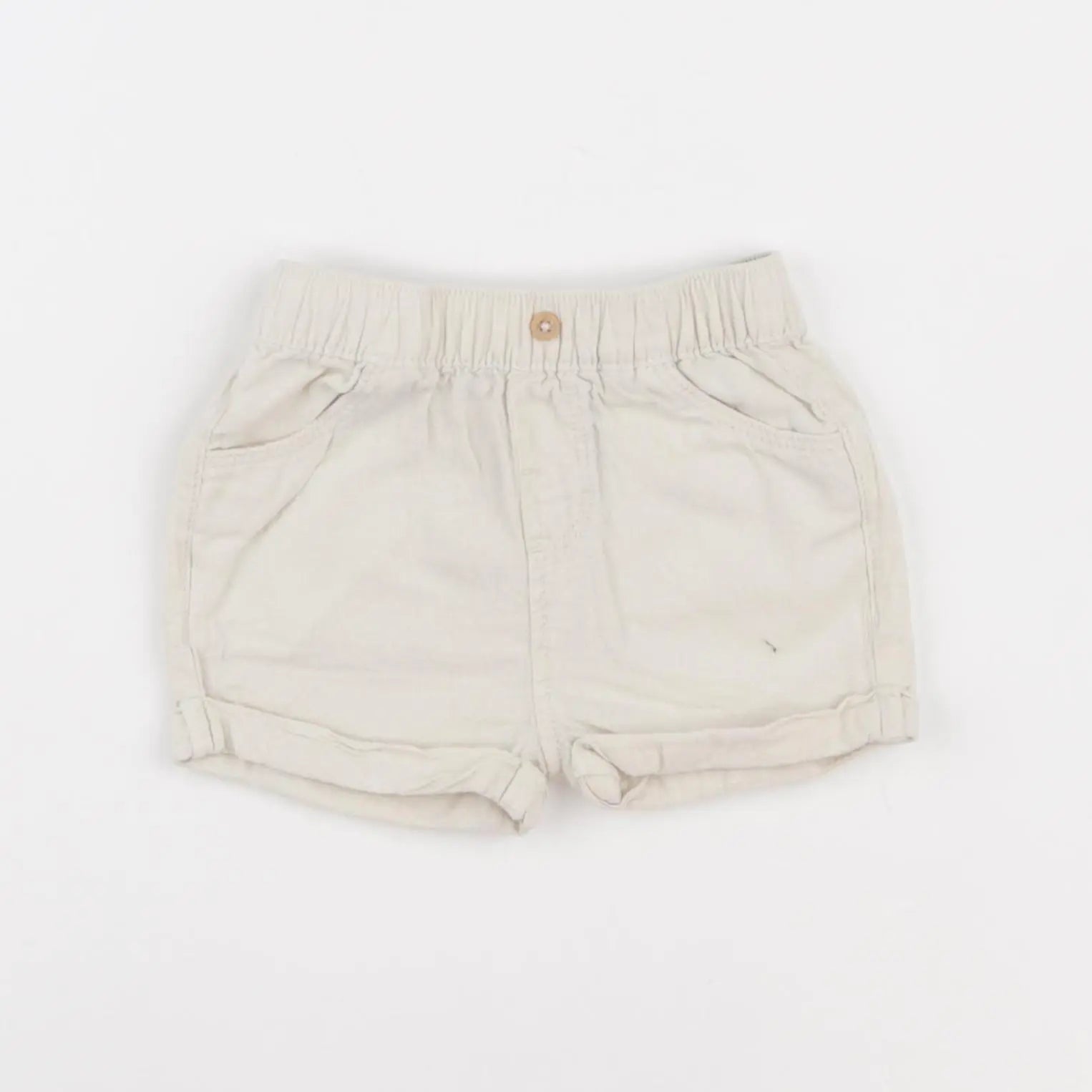Vertbaudet - short beige - 6 mois