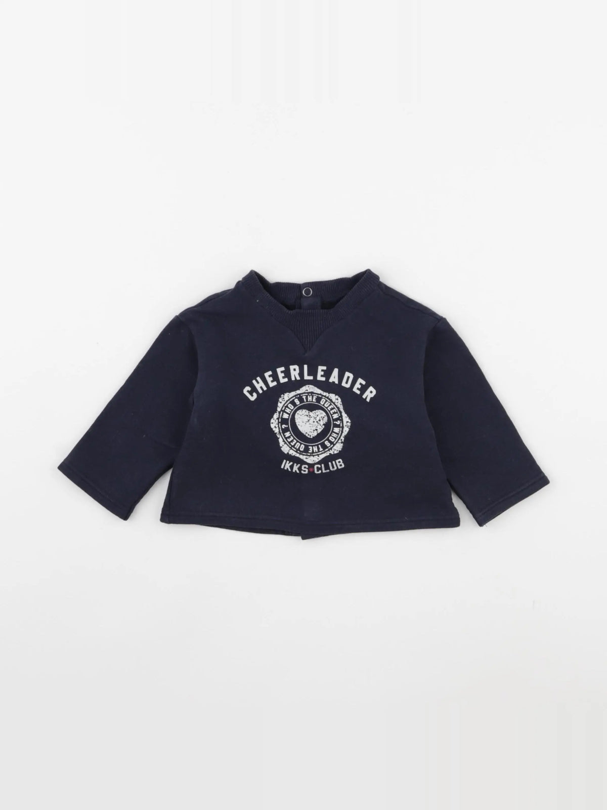 IKKS - sweat bleu - 6 mois