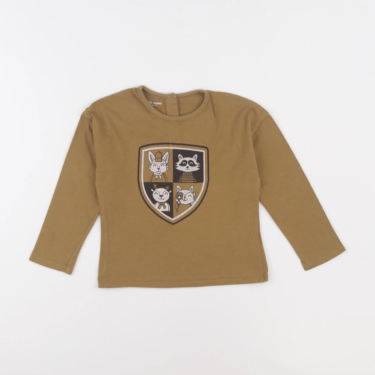Vertbaudet - tee-shirt marron - 3 ans
