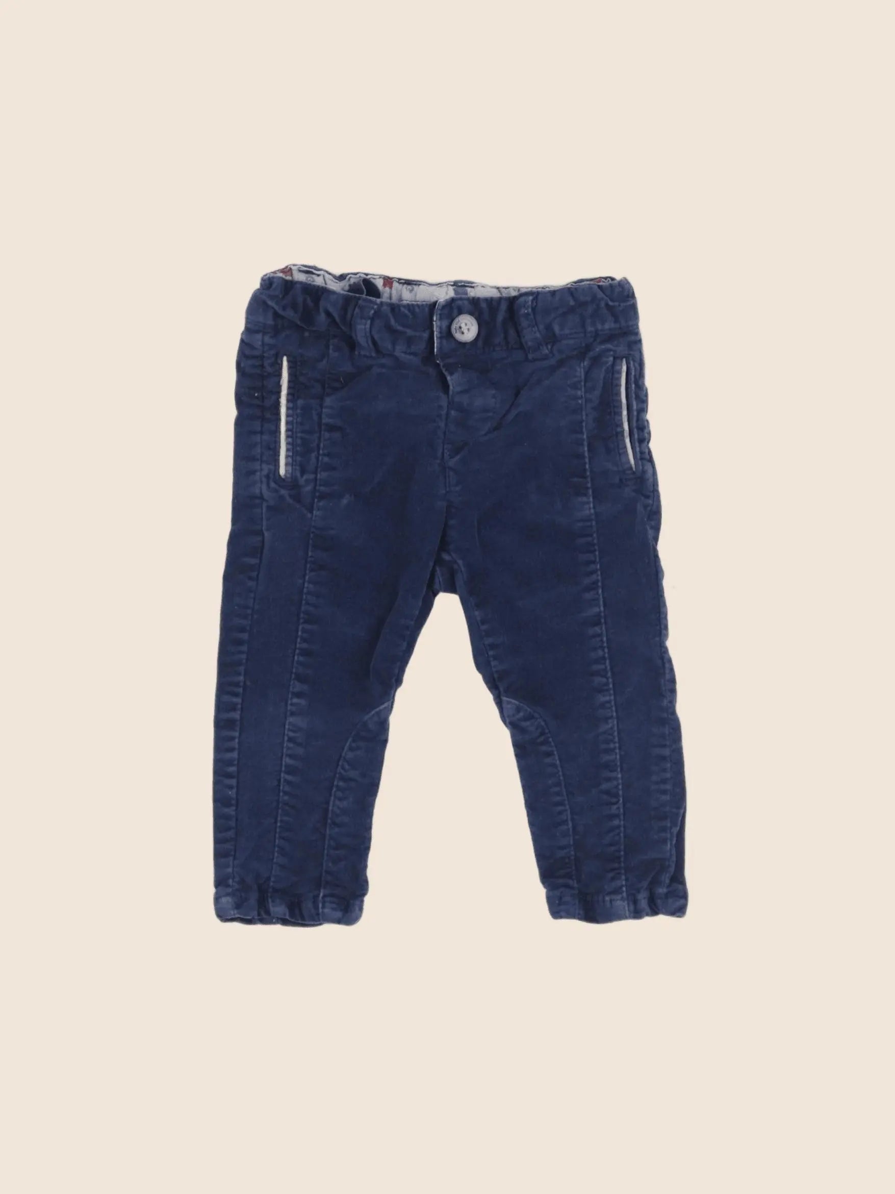 Zara - pantalon bleu - 6/9 mois