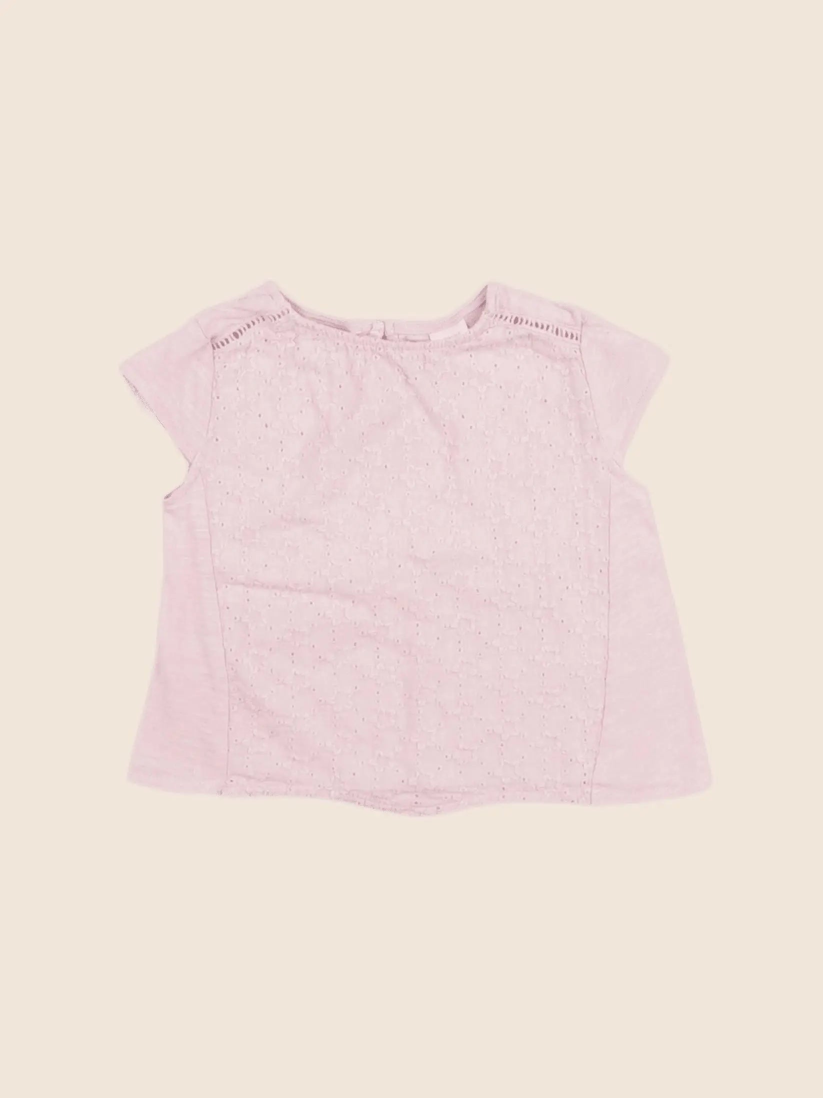 Zara - tee-shirt rose - 6/9 mois
