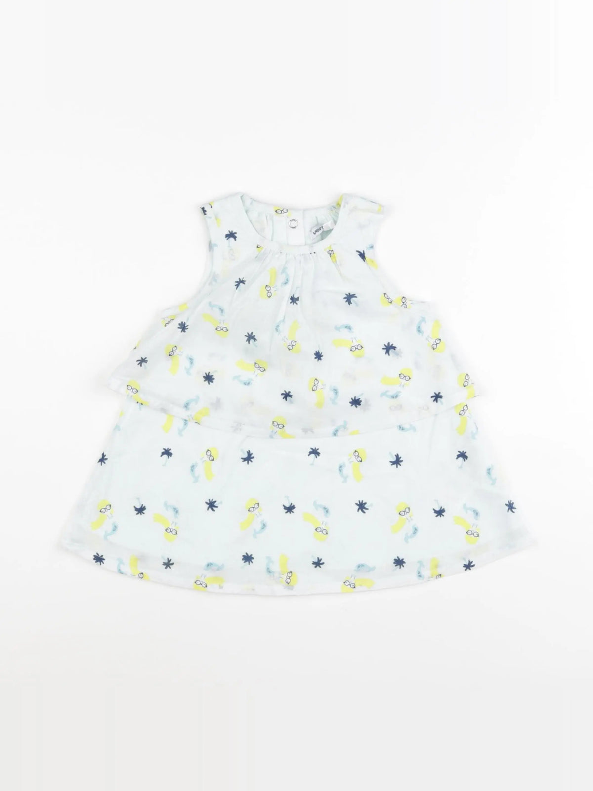 Vertbaudet - robe bleu - 9 mois