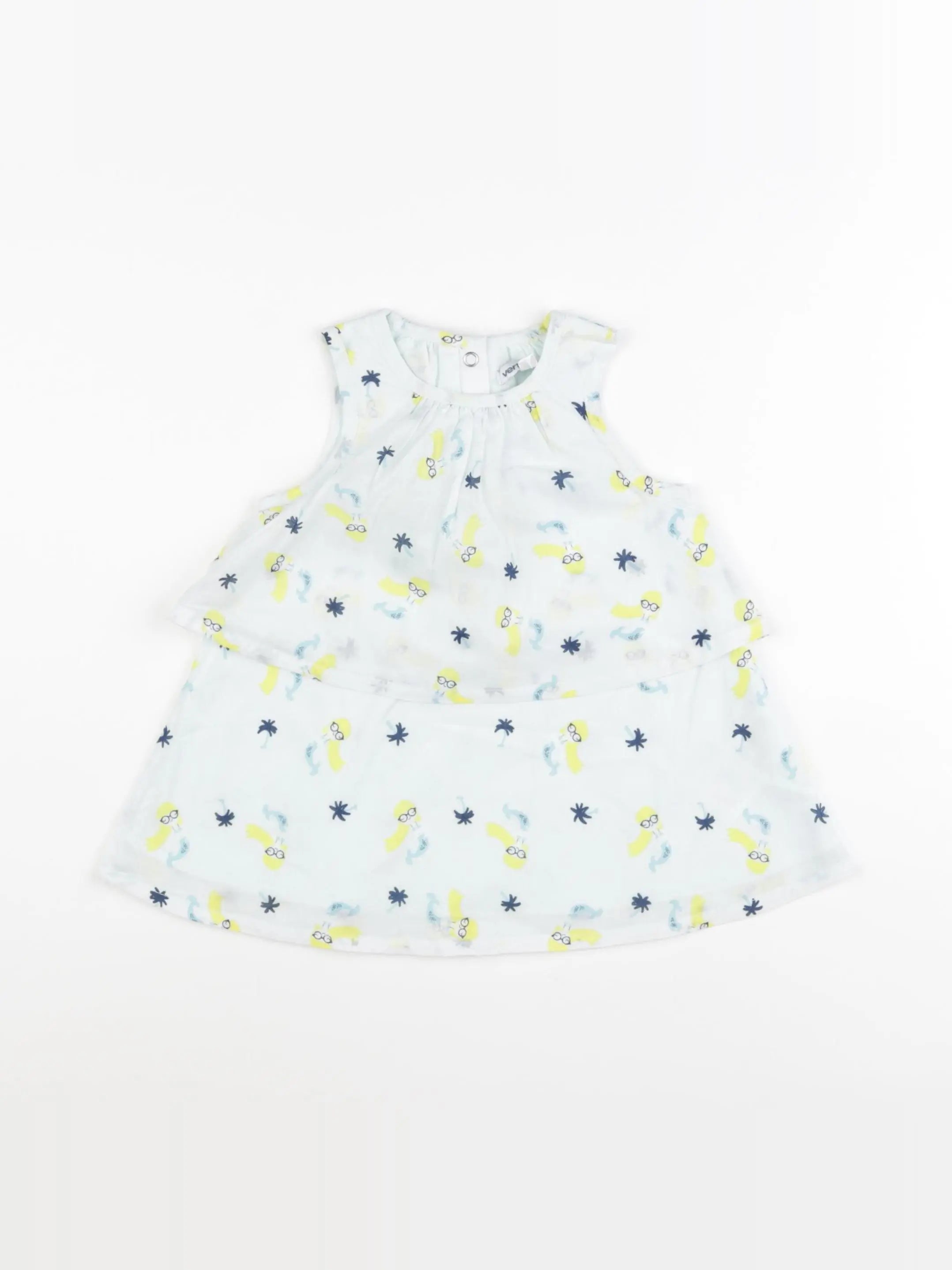 Vertbaudet - robe bleu - 9 mois