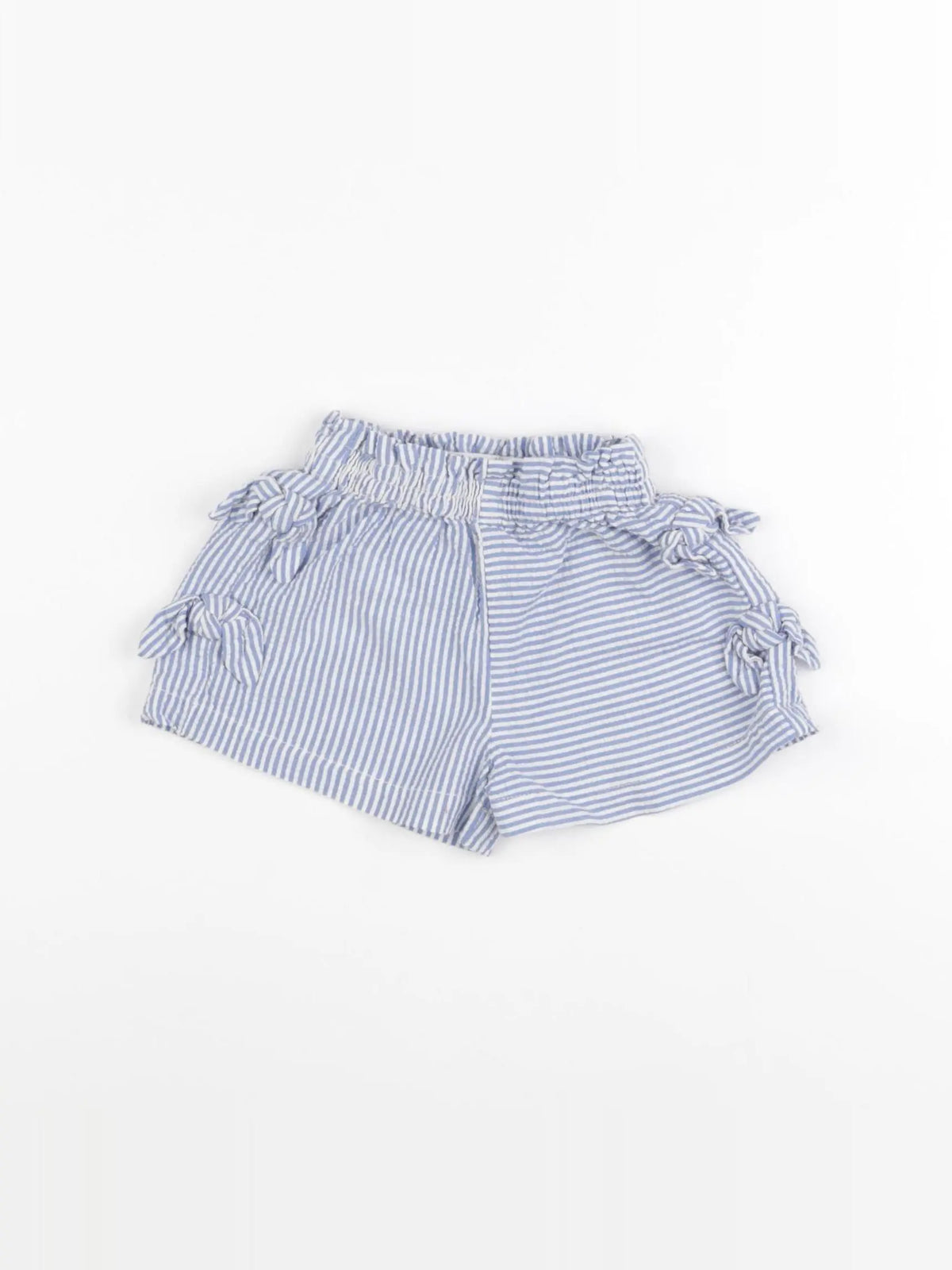 Zara - short bleu - 6/9 mois