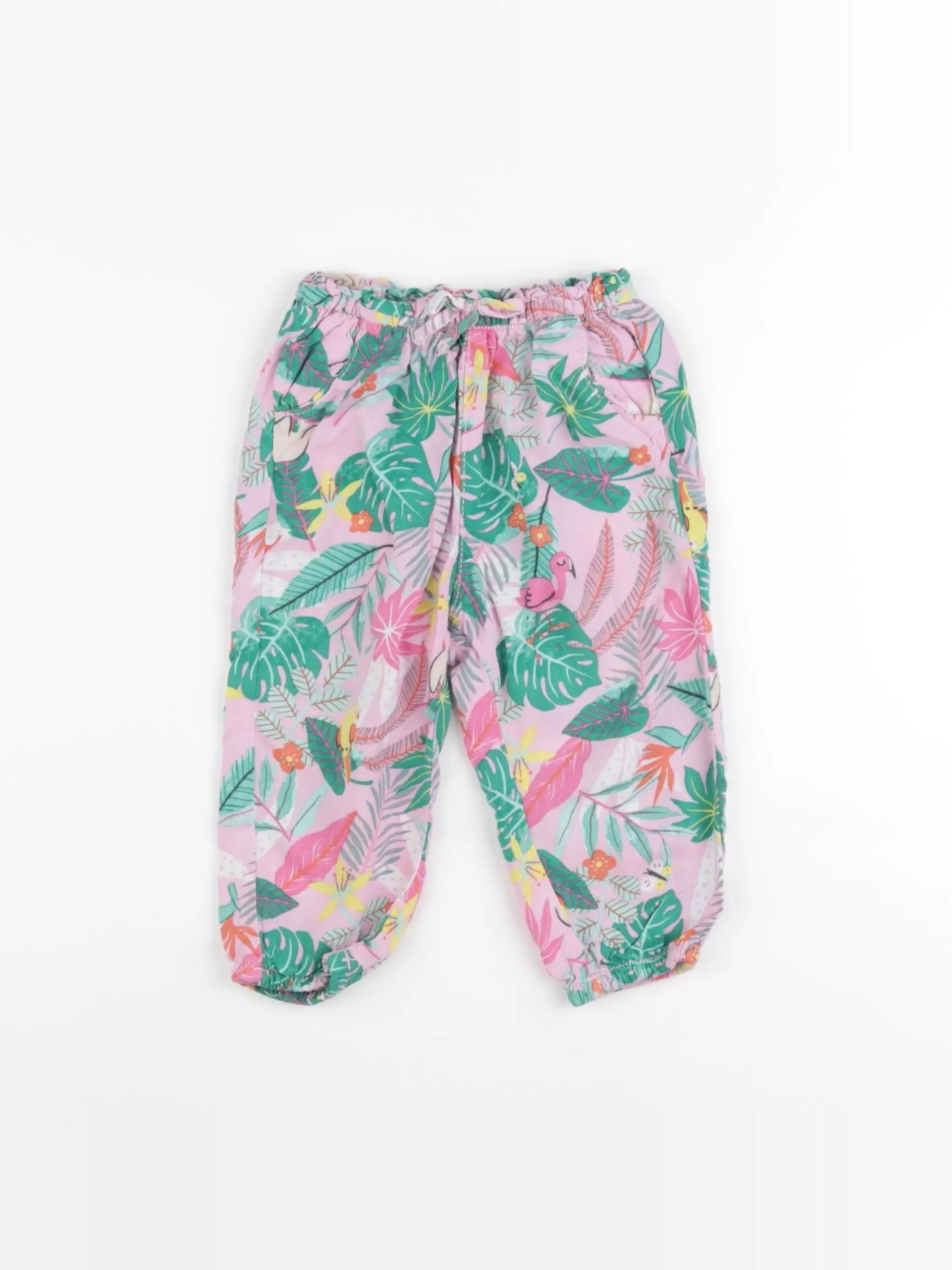 H&M - pantalon rose - 9/12 mois