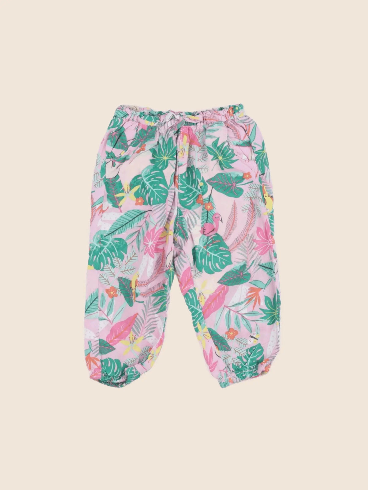 H&M - pantalon rose - 9/12 mois