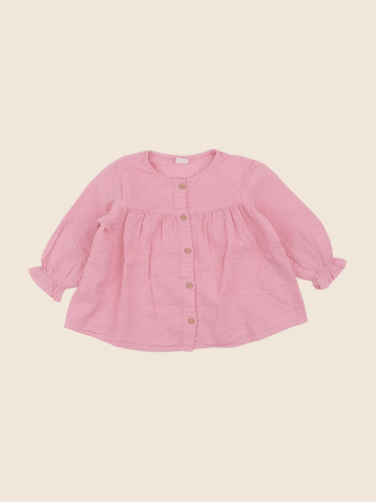 H&M - blouse rose - 18 mois