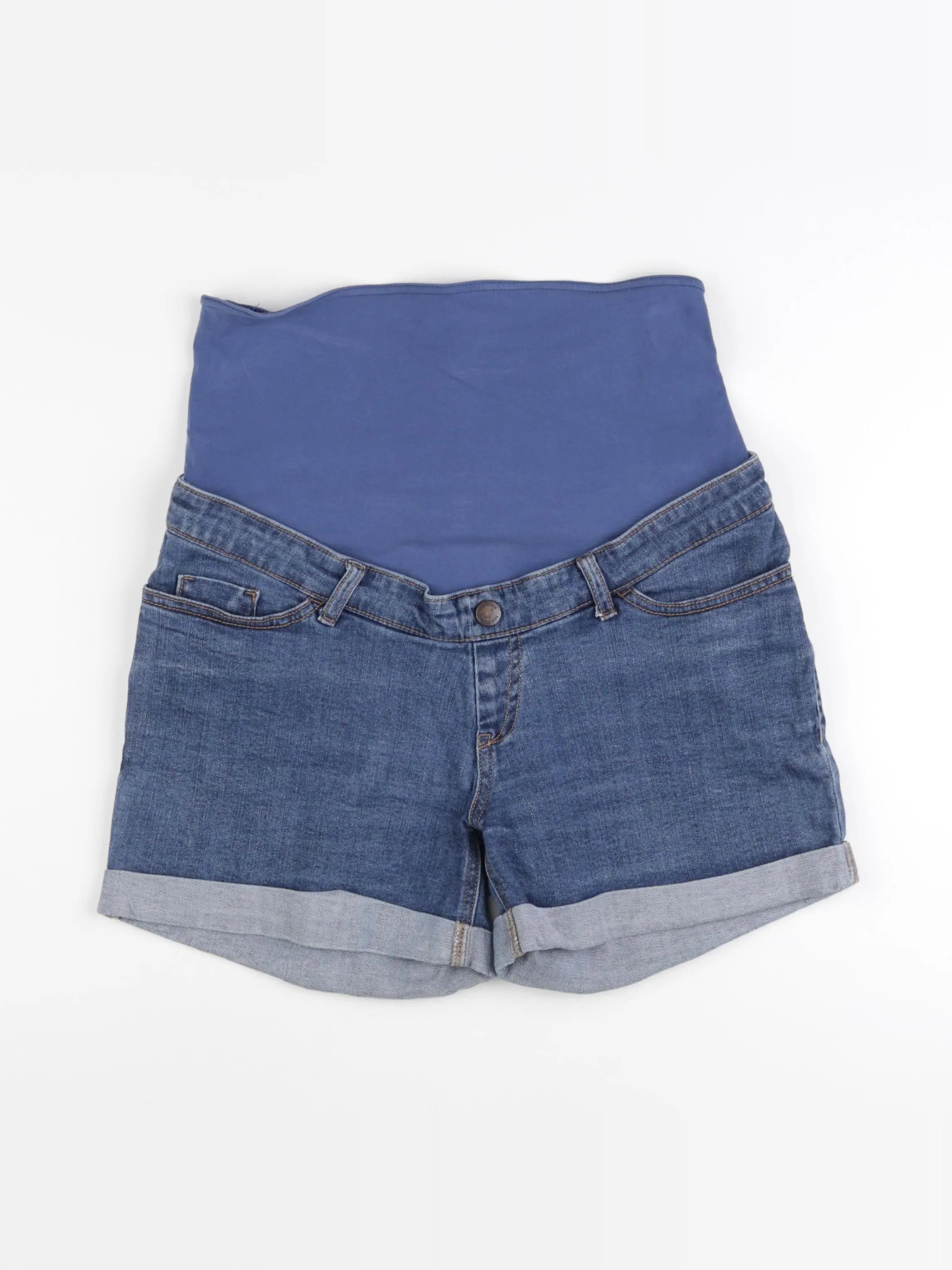 Kiabi - short grossesse bleu - 36