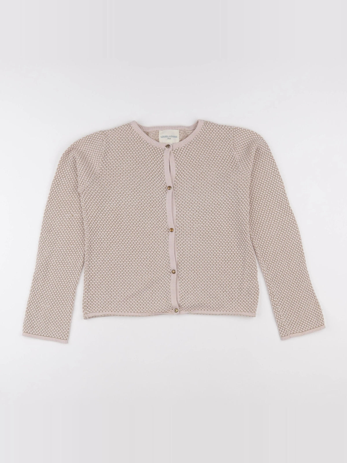 Louis Louise - gilet rose - 12 ans