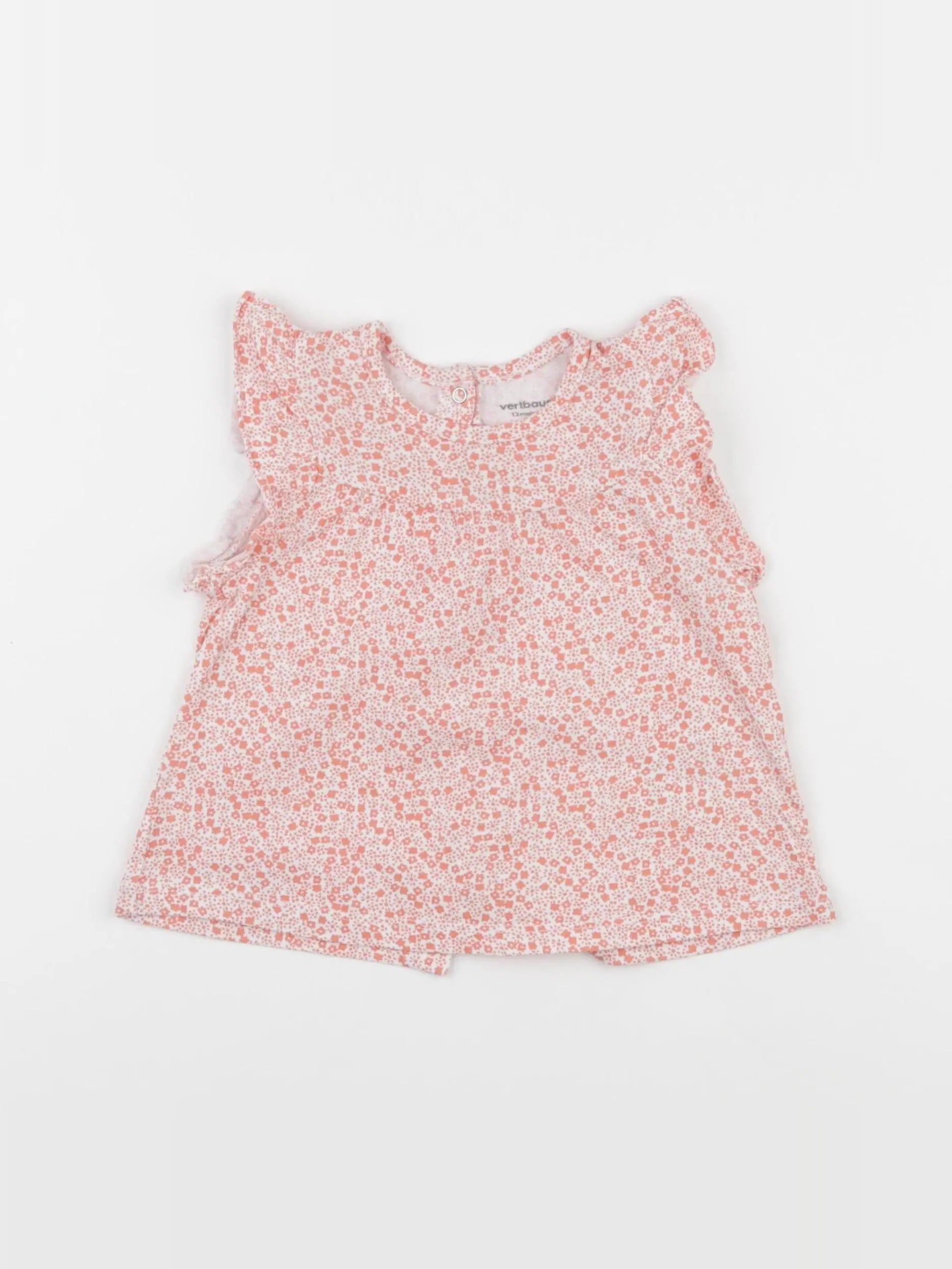 Vertbaudet - tee-shirt rose - 12 mois