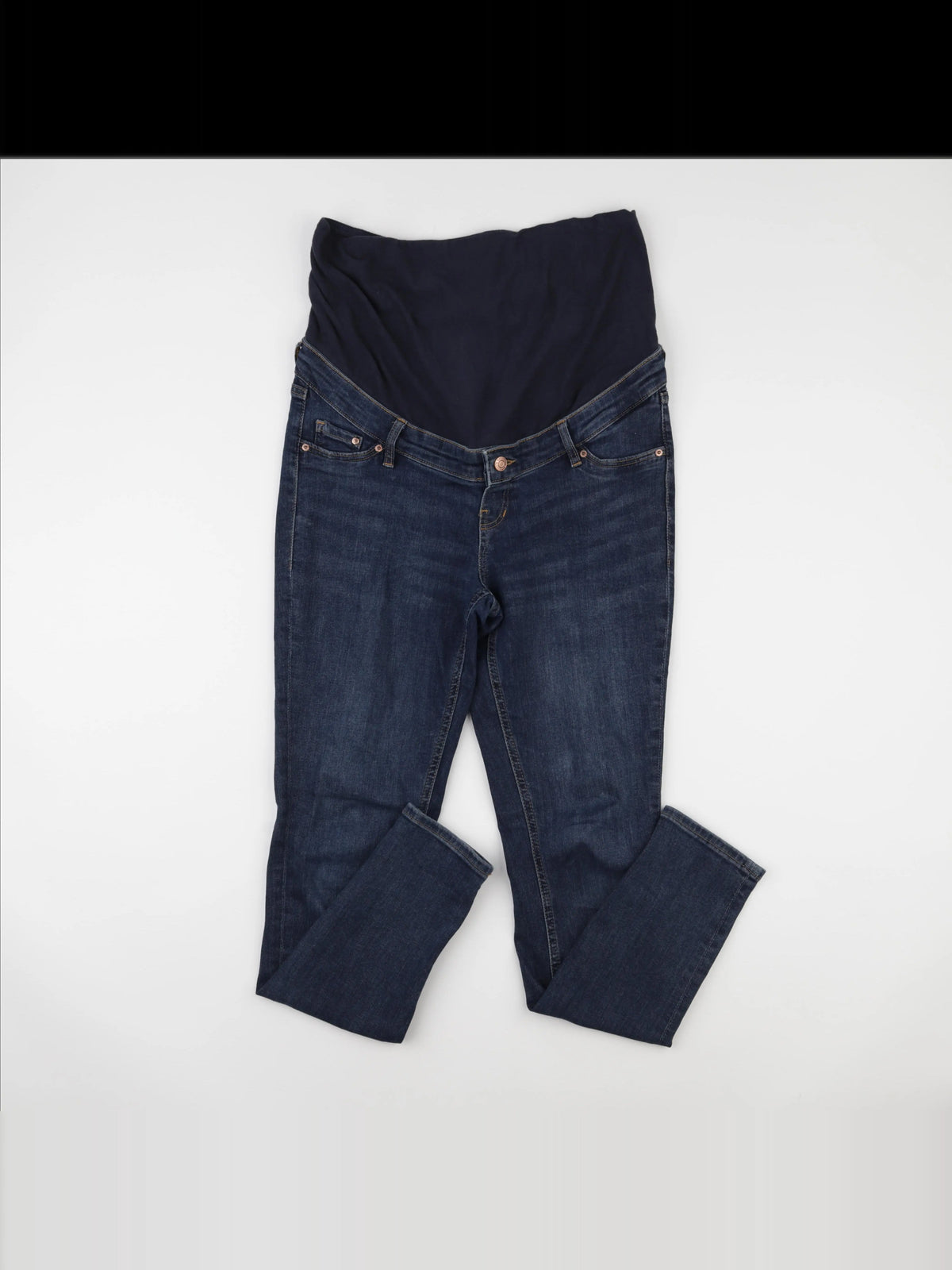 H&M - jean grossesse bleu - M