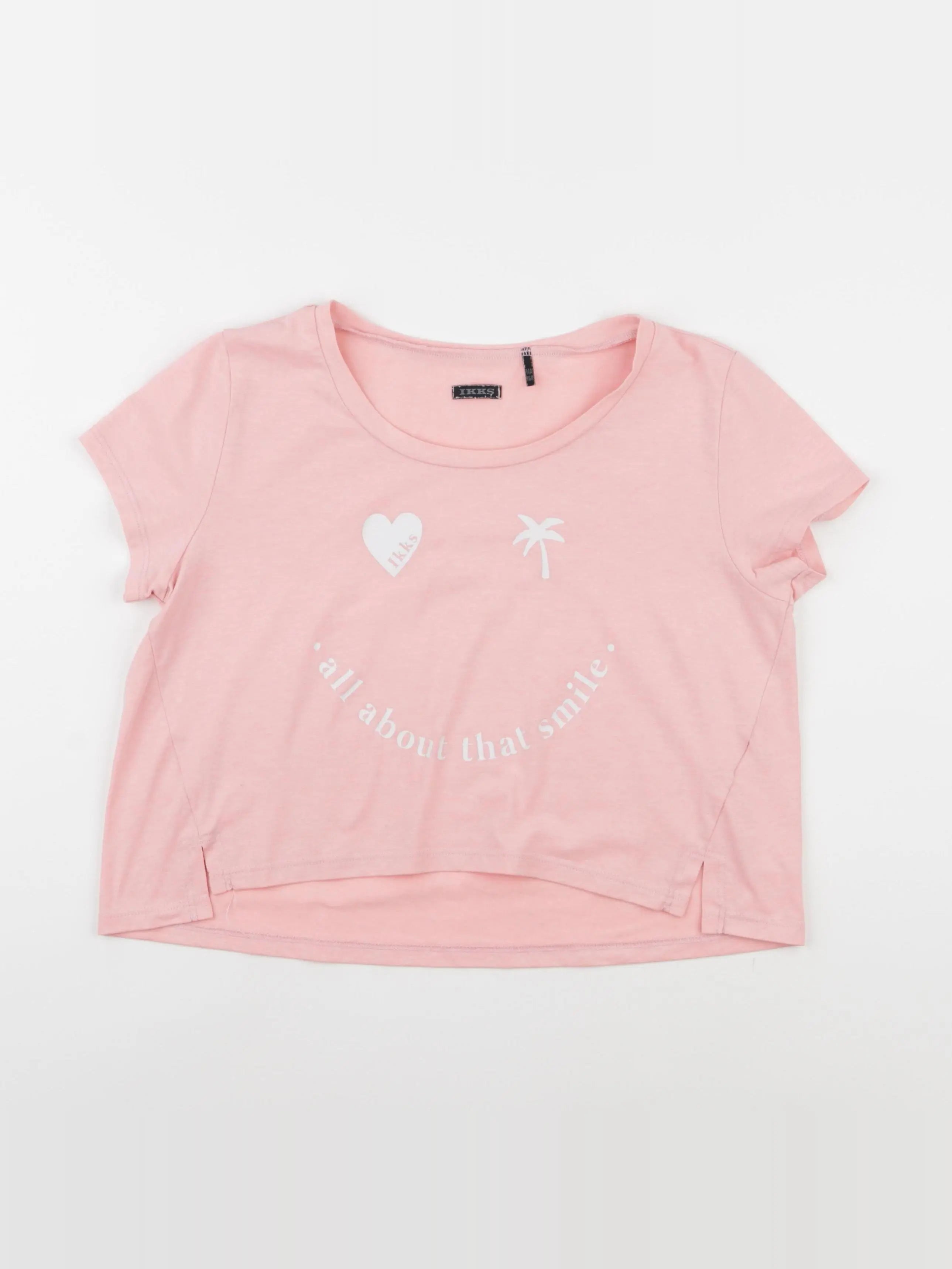 IKKS - tee-shirt rose - 14 ans