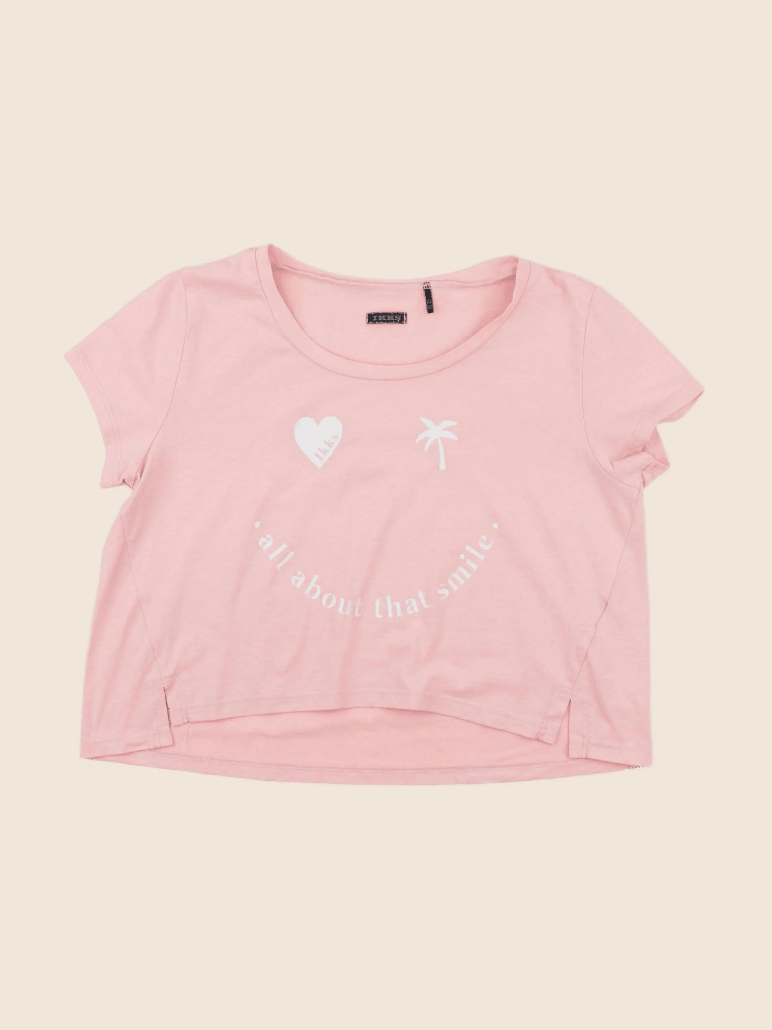 IKKS - tee-shirt rose - 14 ans
