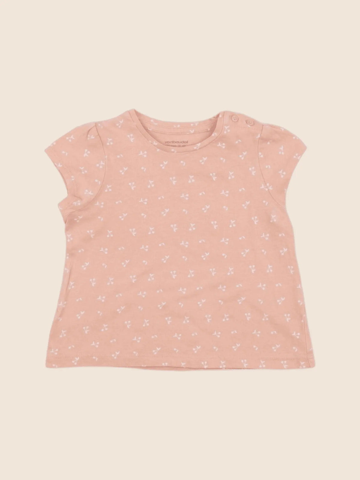 Vertbaudet - tee-shirt rose - 18 mois