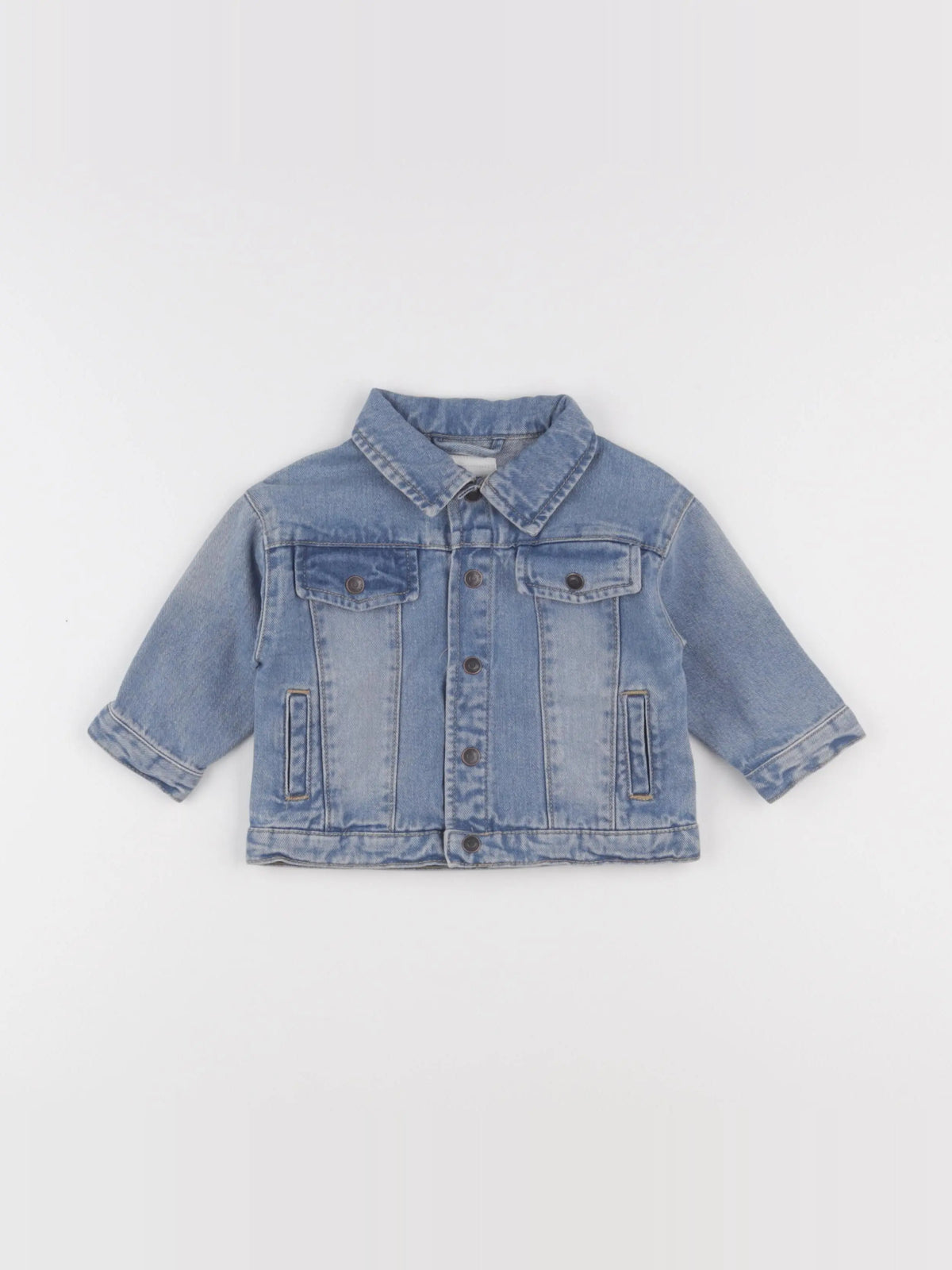 Vertbaudet - veste bleu - 9 mois
