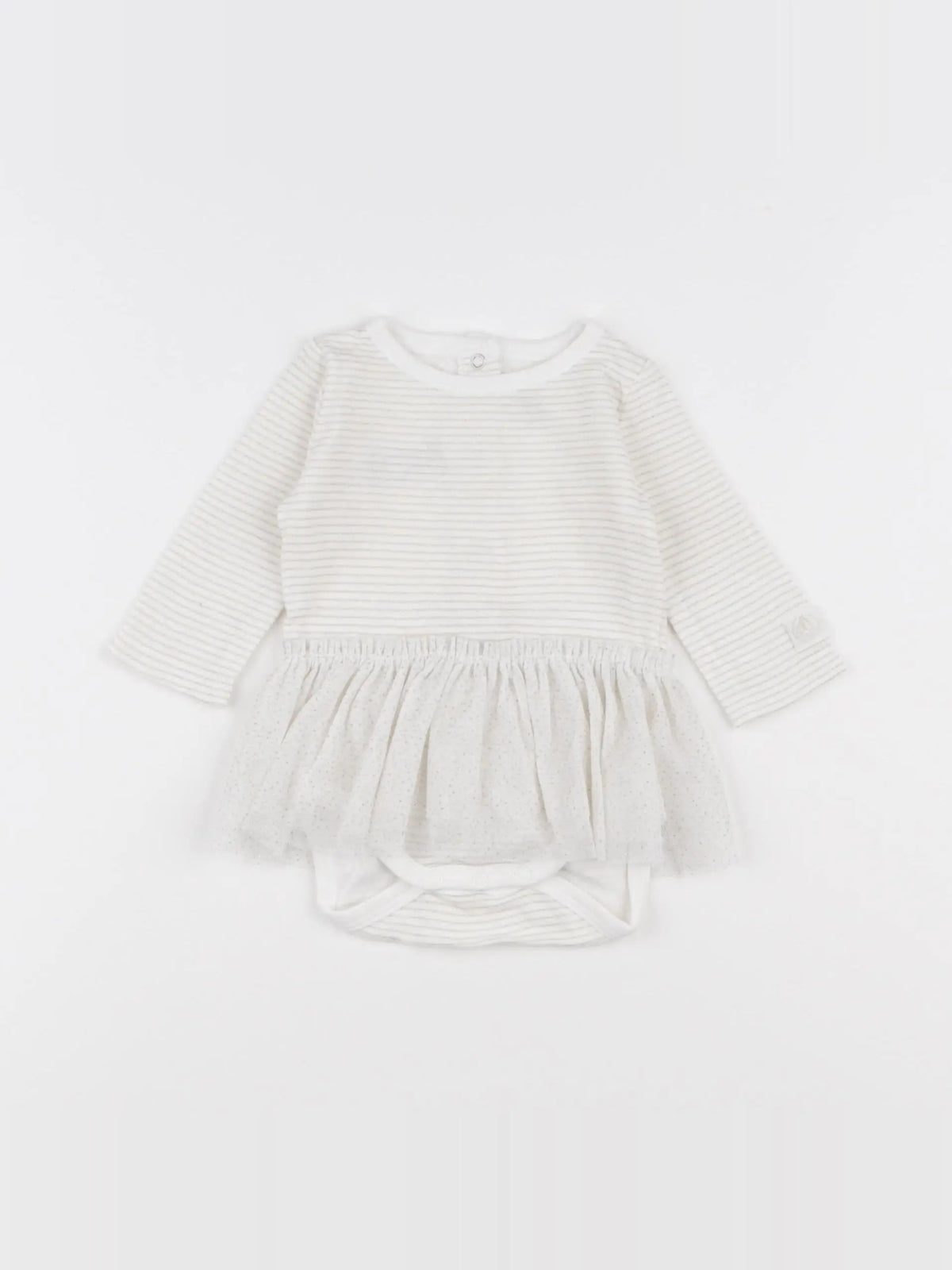 Petit Bateau - body robe beige - 3 mois