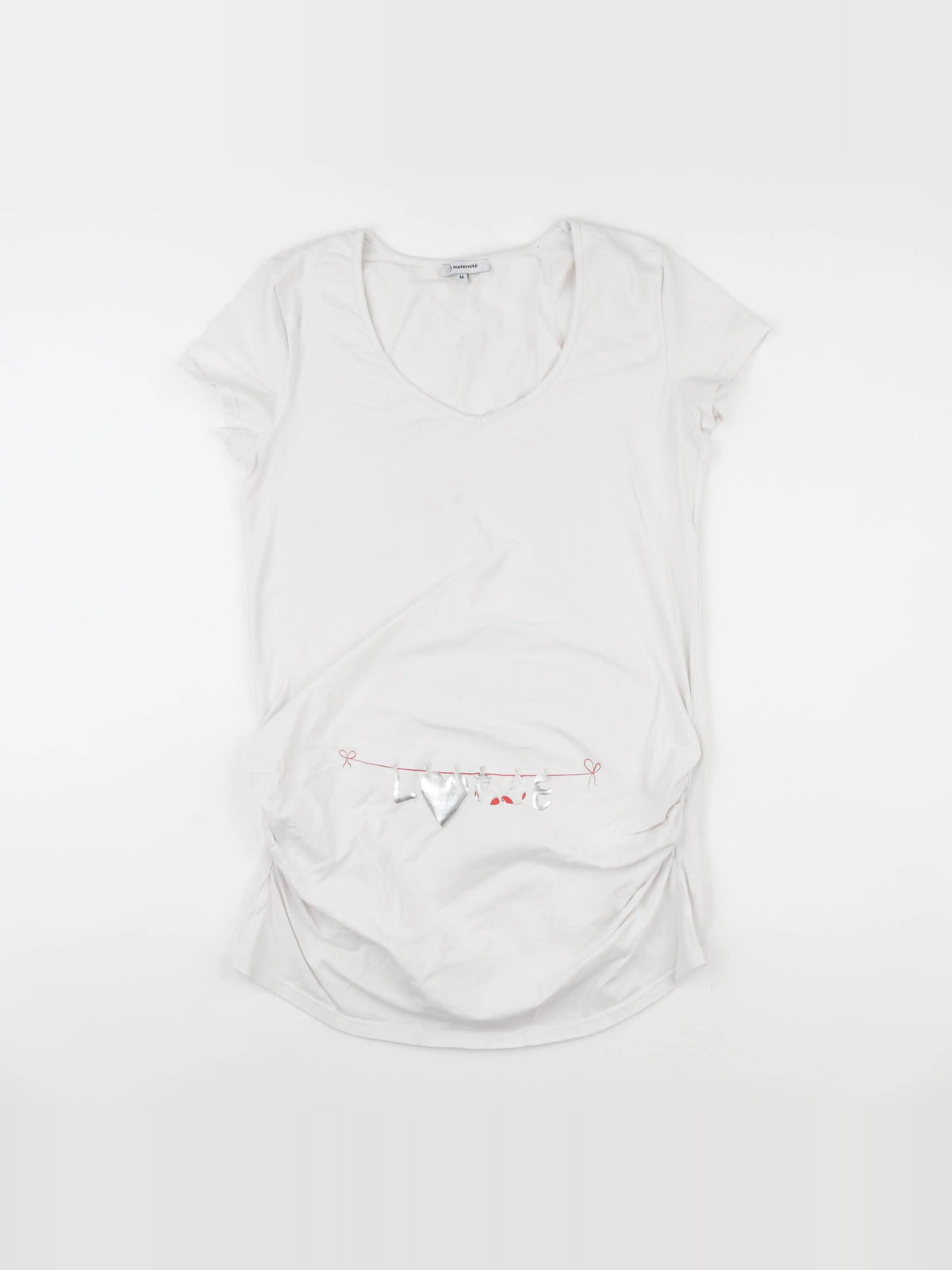 La Halle - tee-shirt grossesse beige - m