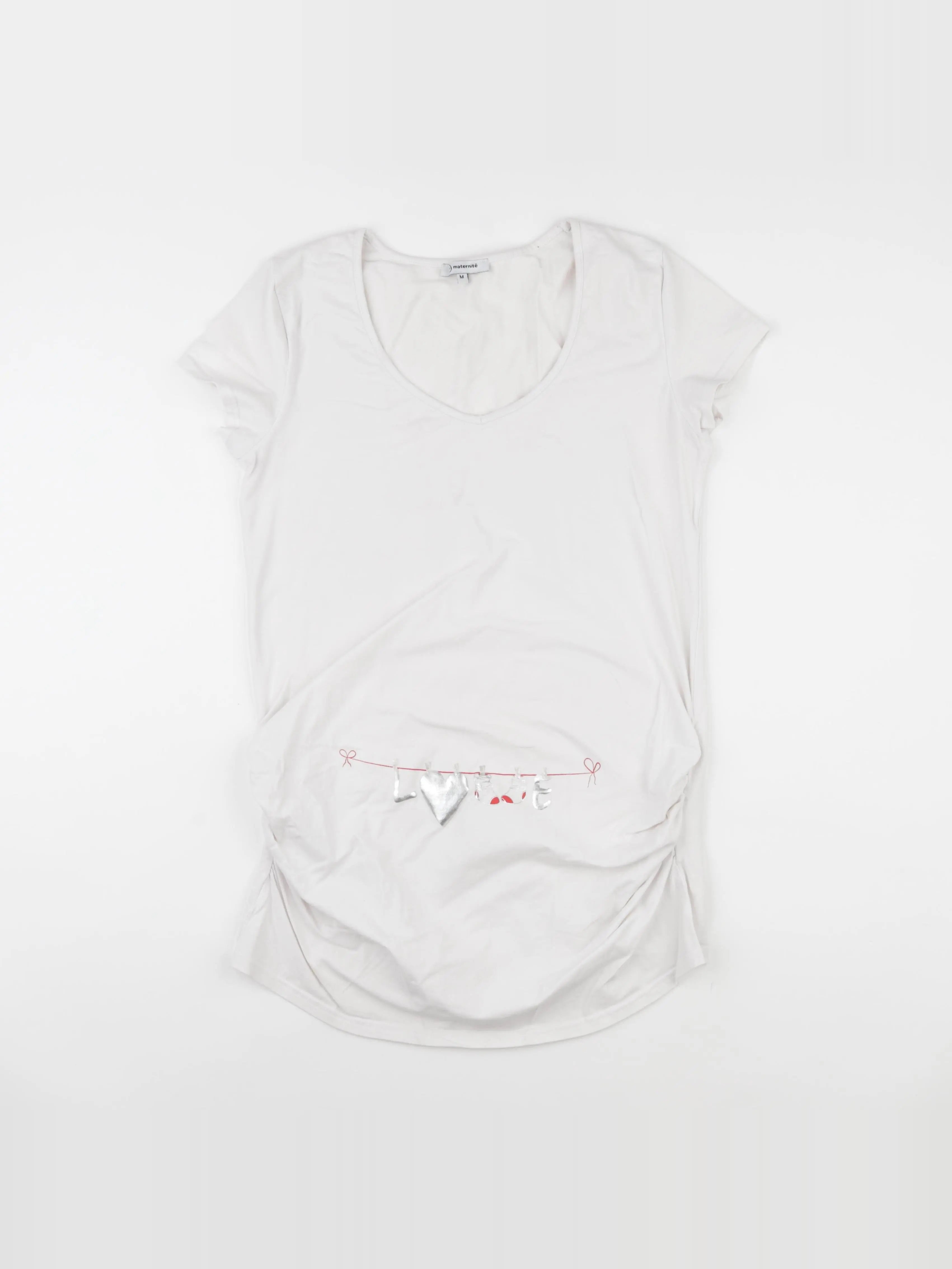 La Halle - tee-shirt grossesse beige - m