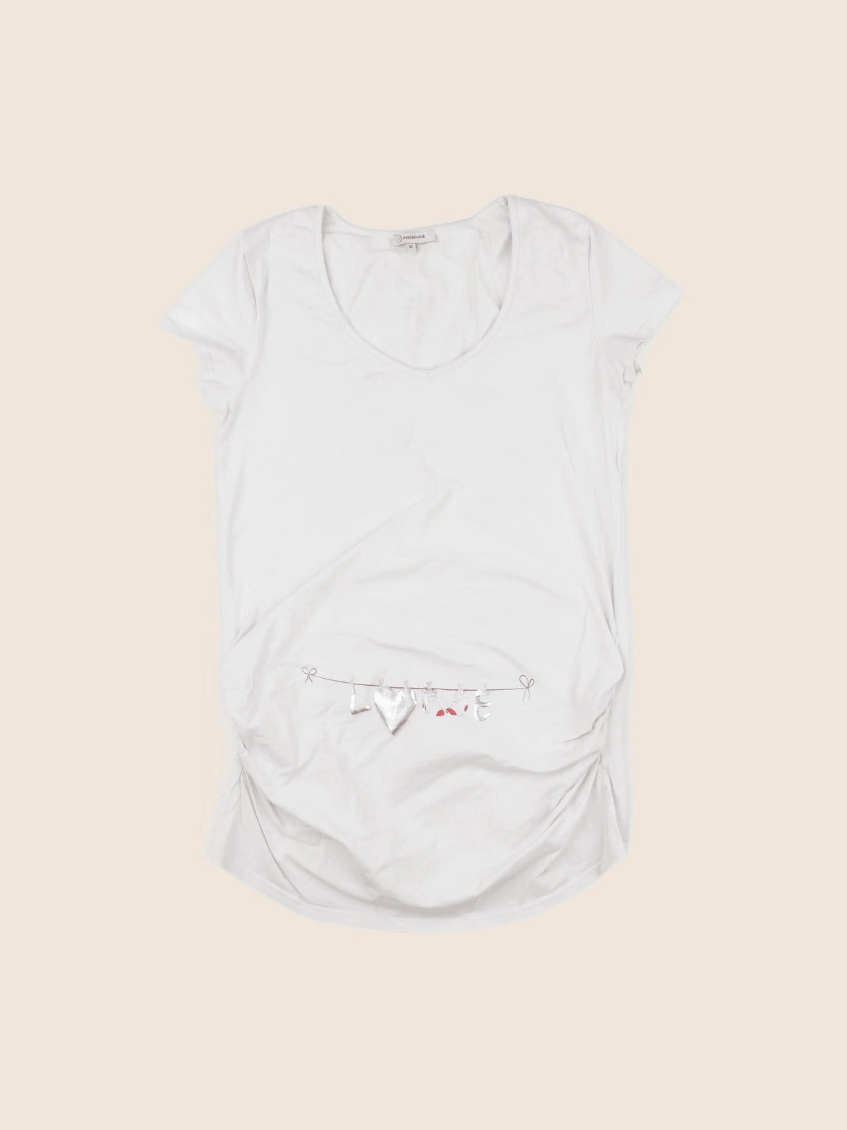 La Halle - tee-shirt grossesse beige - m