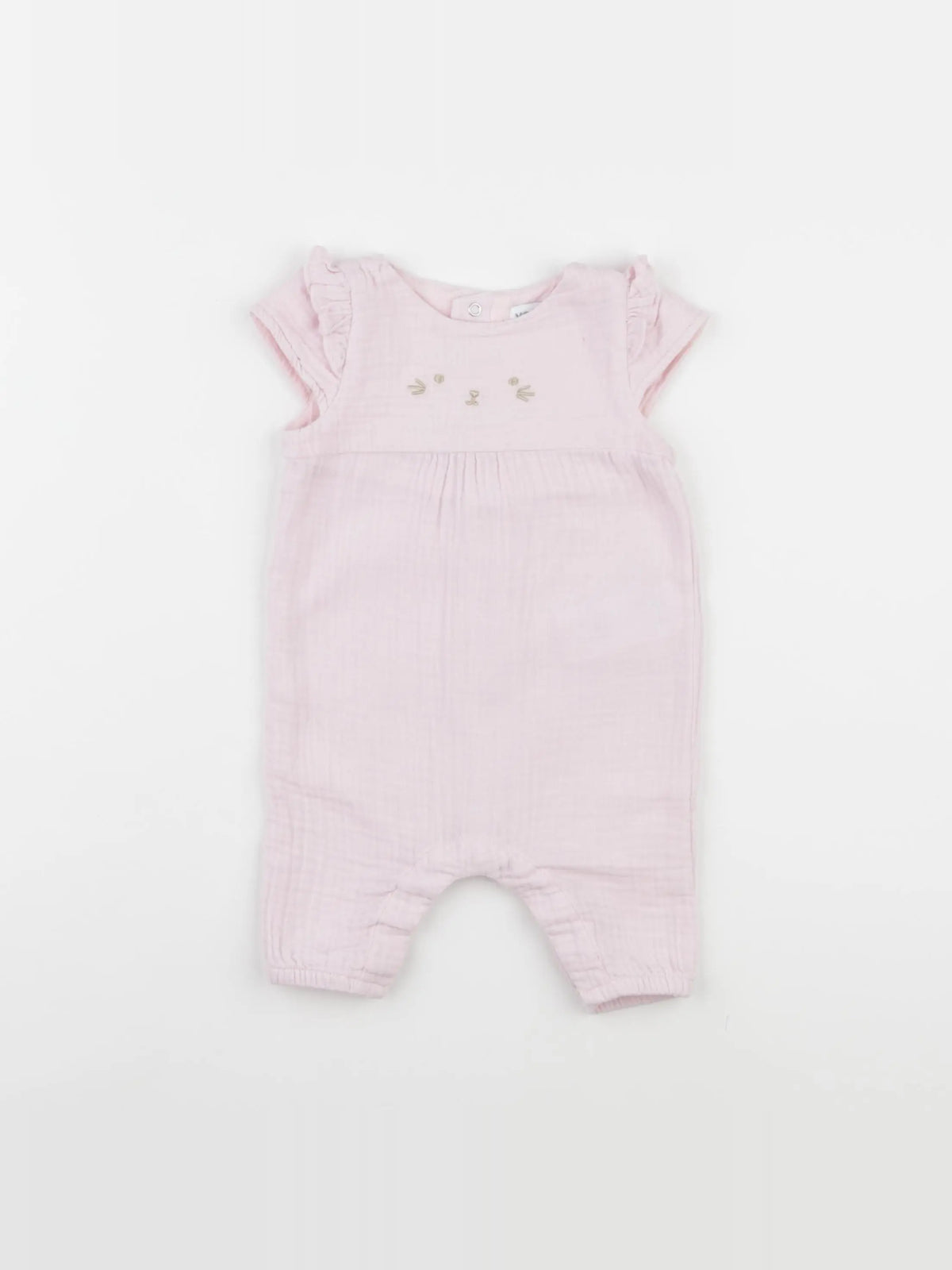 Vertbaudet - combinaison rose - 1 mois