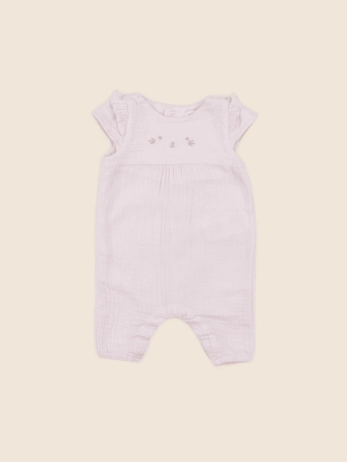 Vertbaudet - combinaison rose - 1 mois