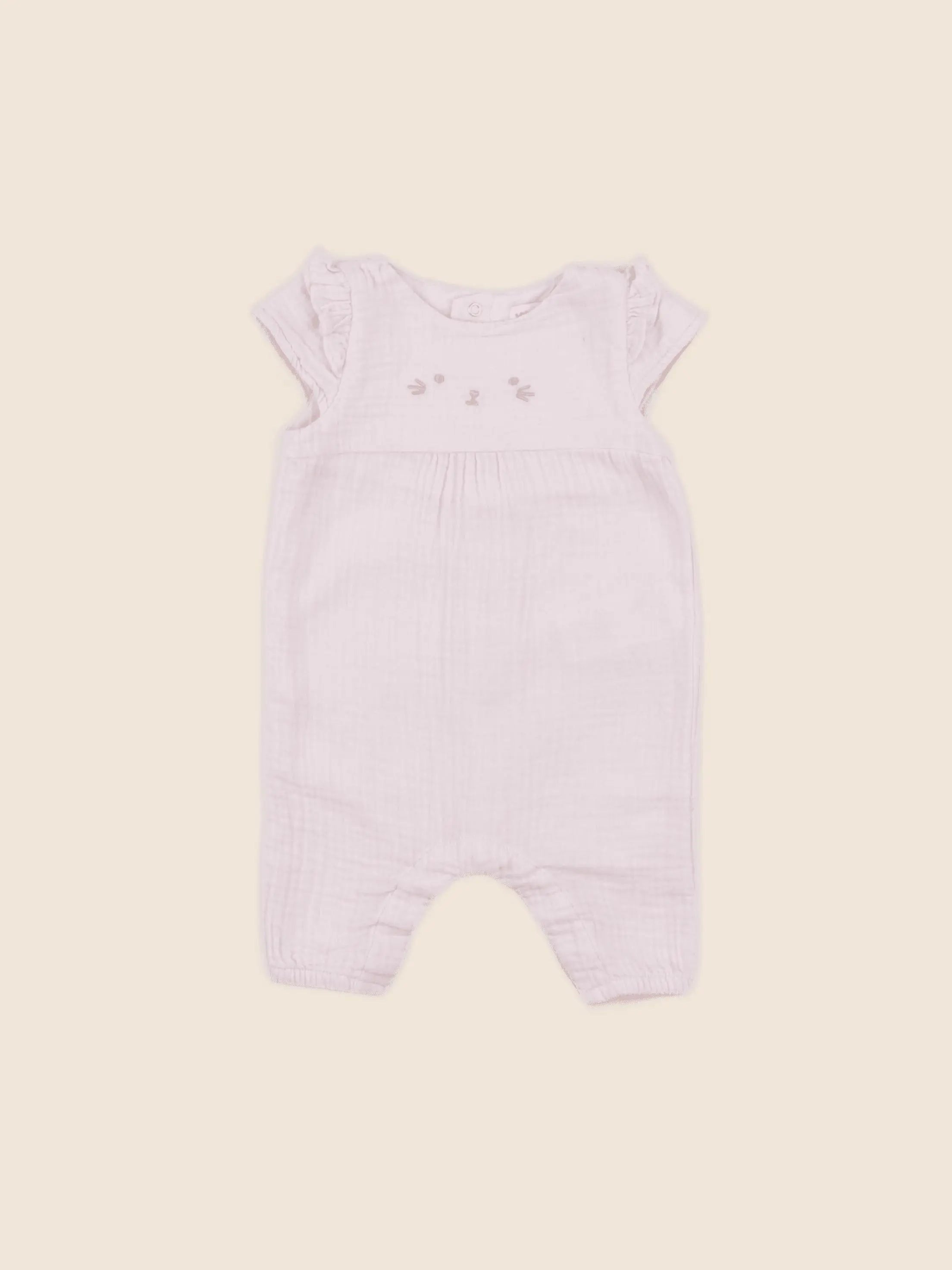 Vertbaudet - combinaison rose - 1 mois