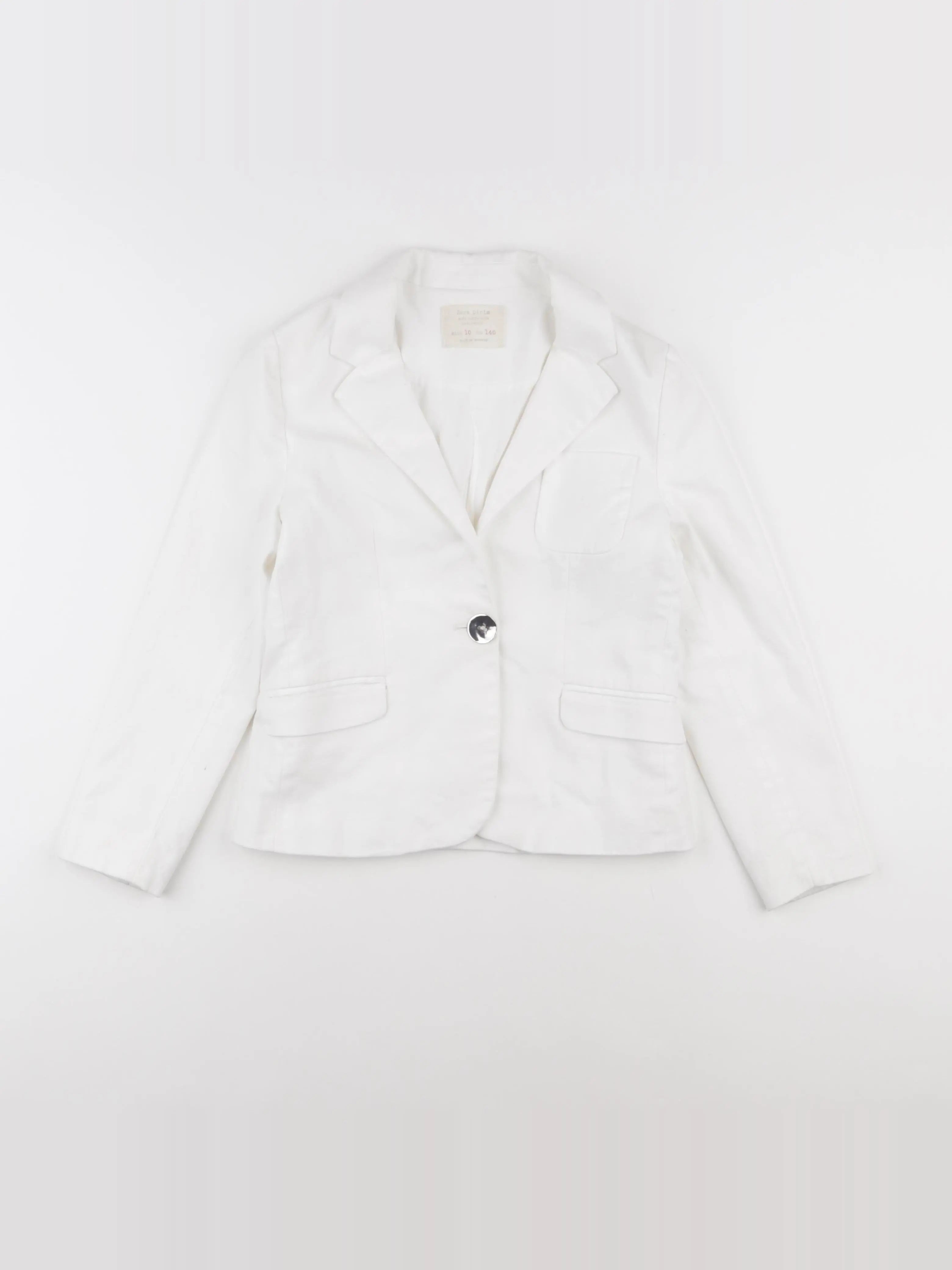 Zara - veste blanc - 10 ans
