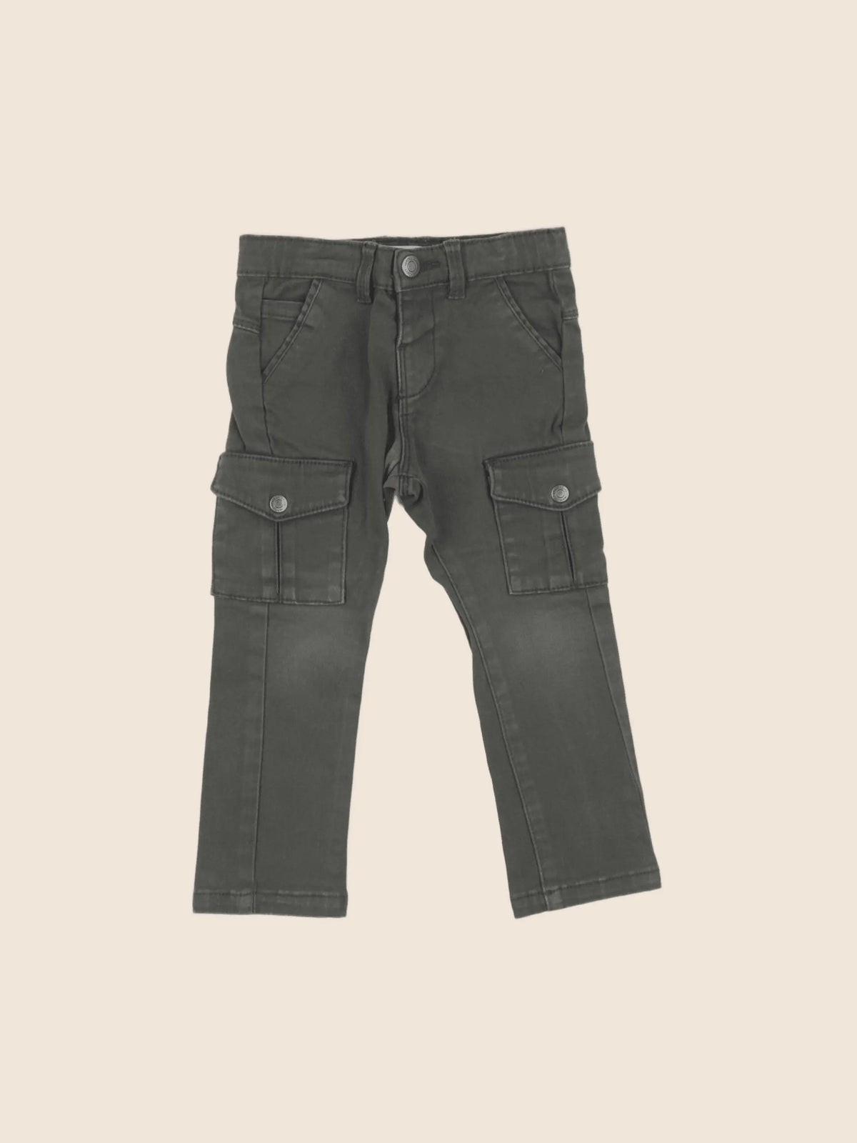 Vertbaudet - pantalon vert - 18 mois