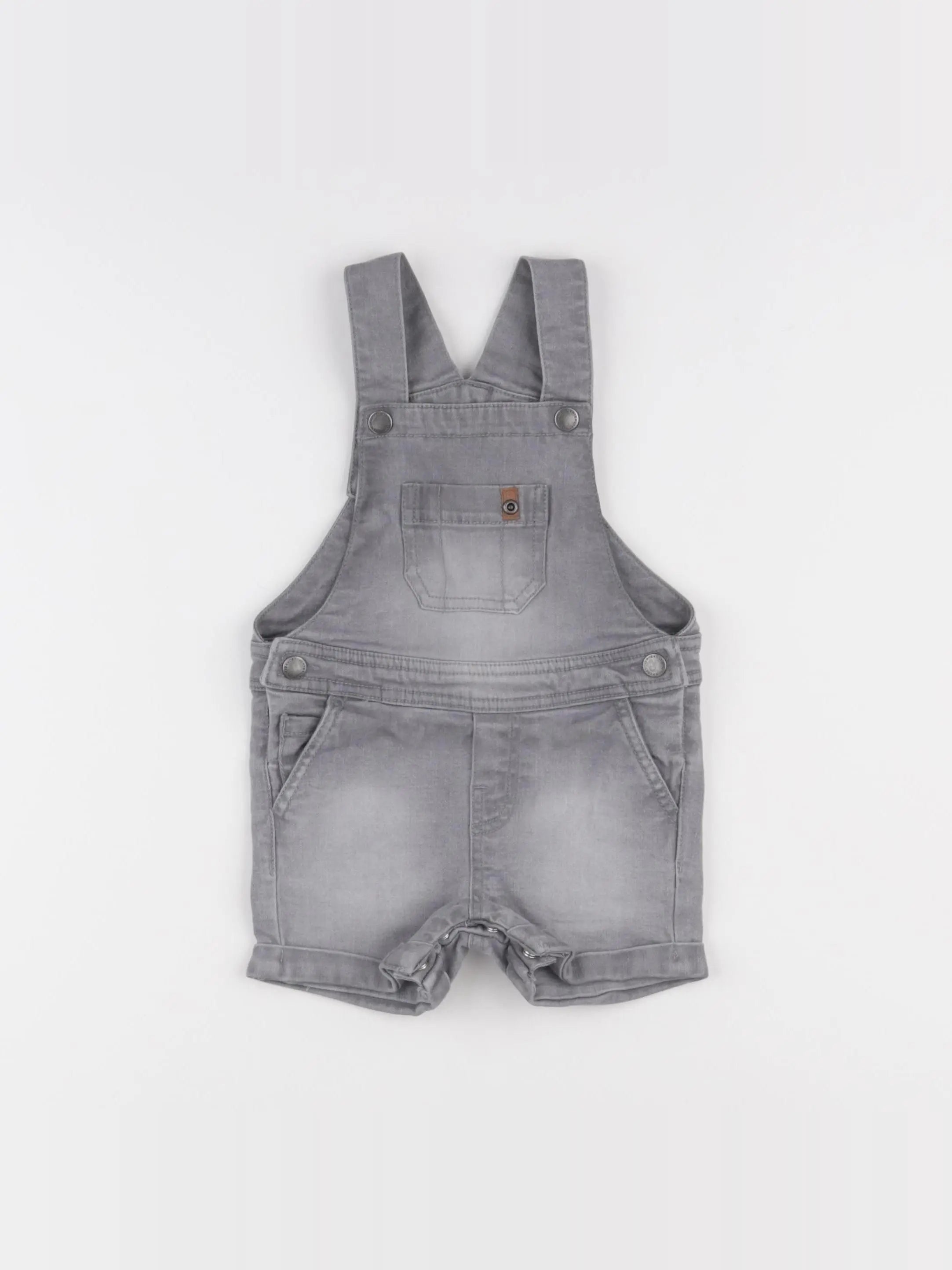 Vertbaudet - salopette gris - 18 mois