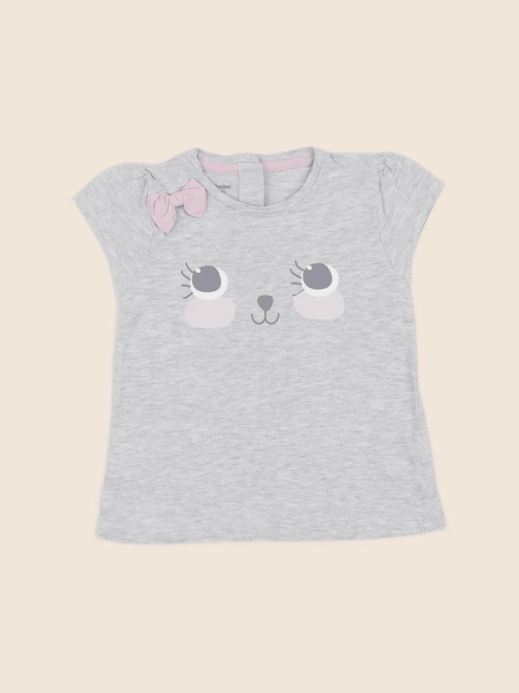 Vertbaudet - tee-shirt gris - 12 mois