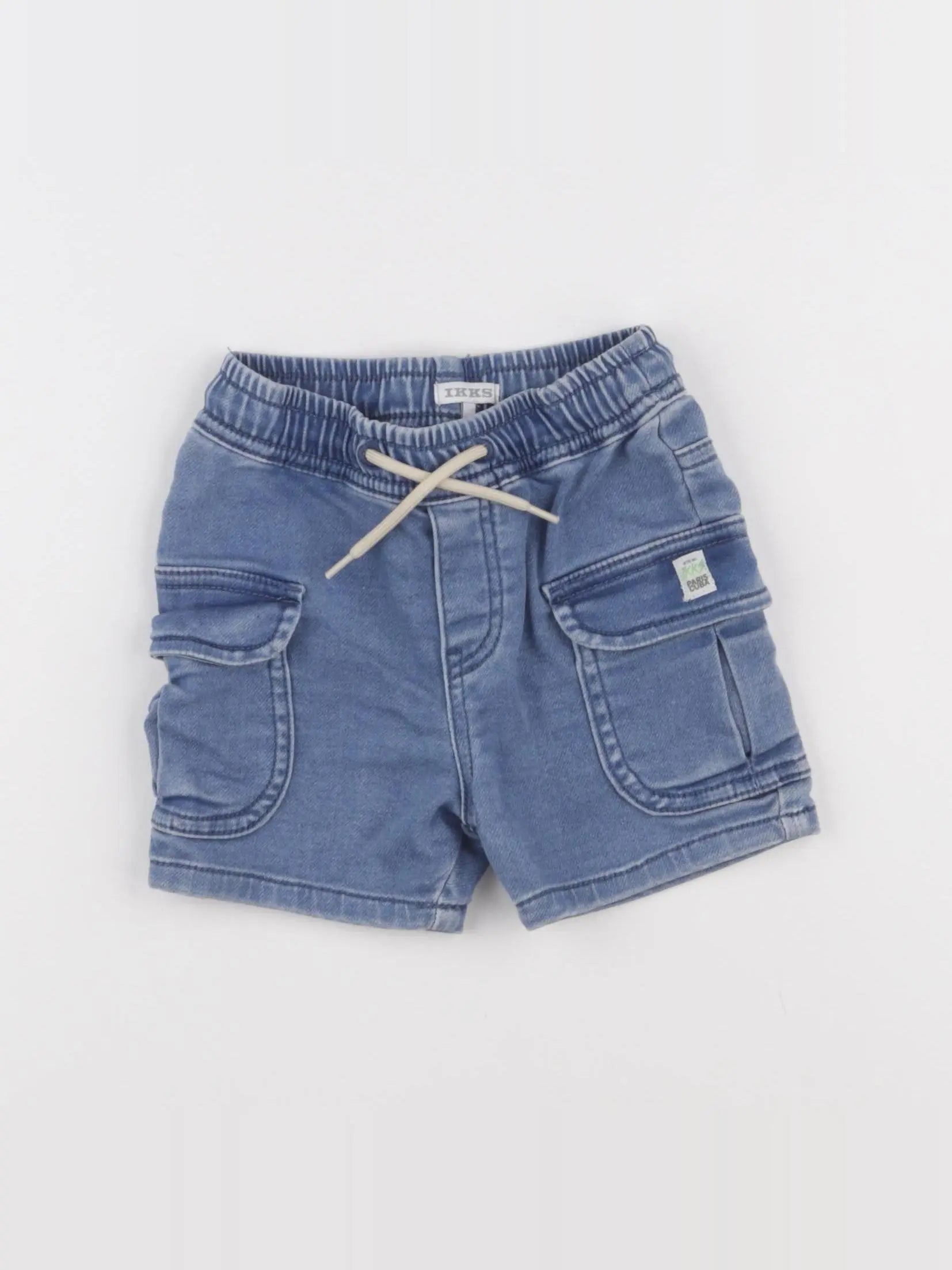 IKKS - short bleu - 18 mois
