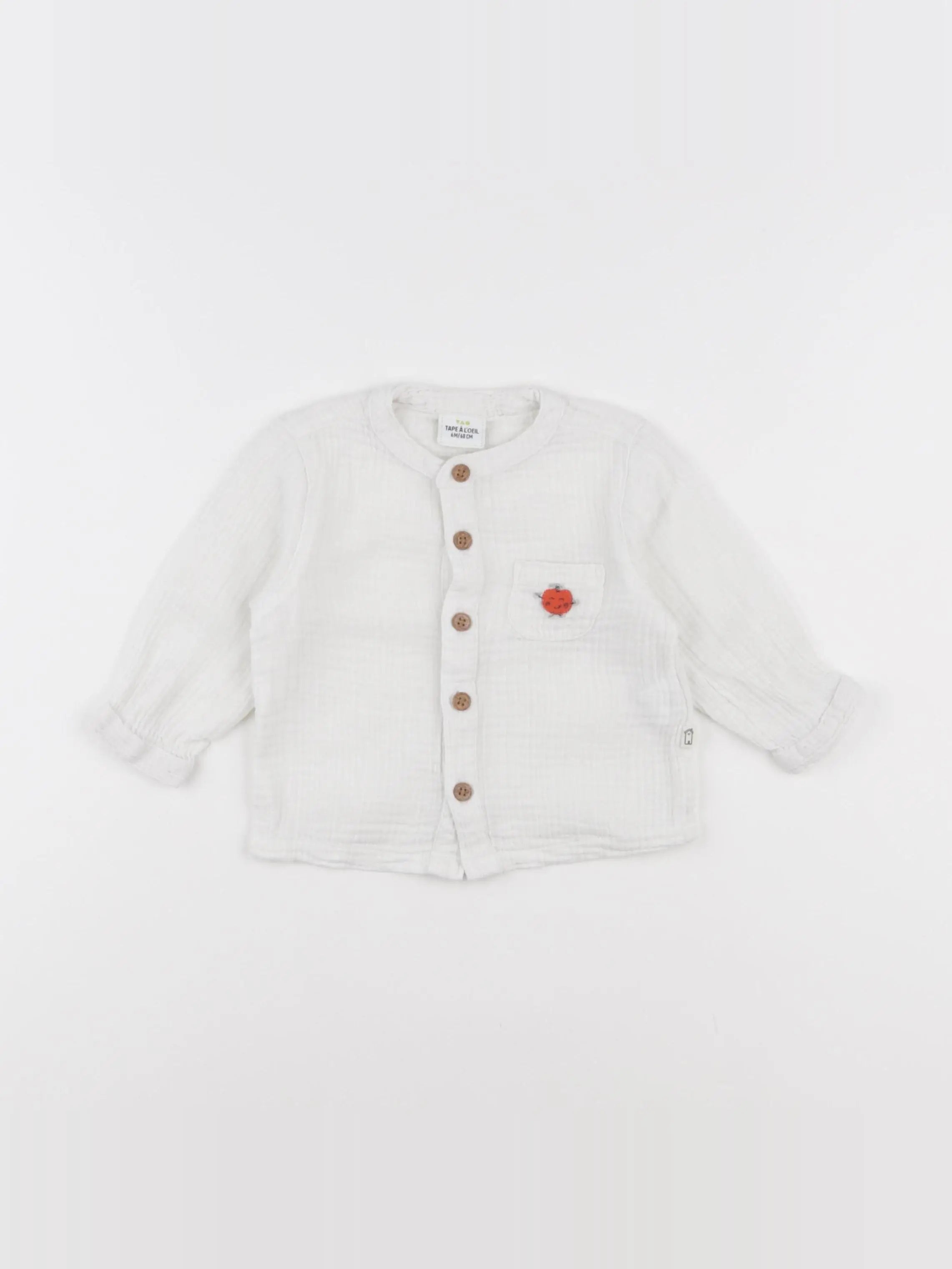 Tape à l'oeil - chemise blanc - 6 mois