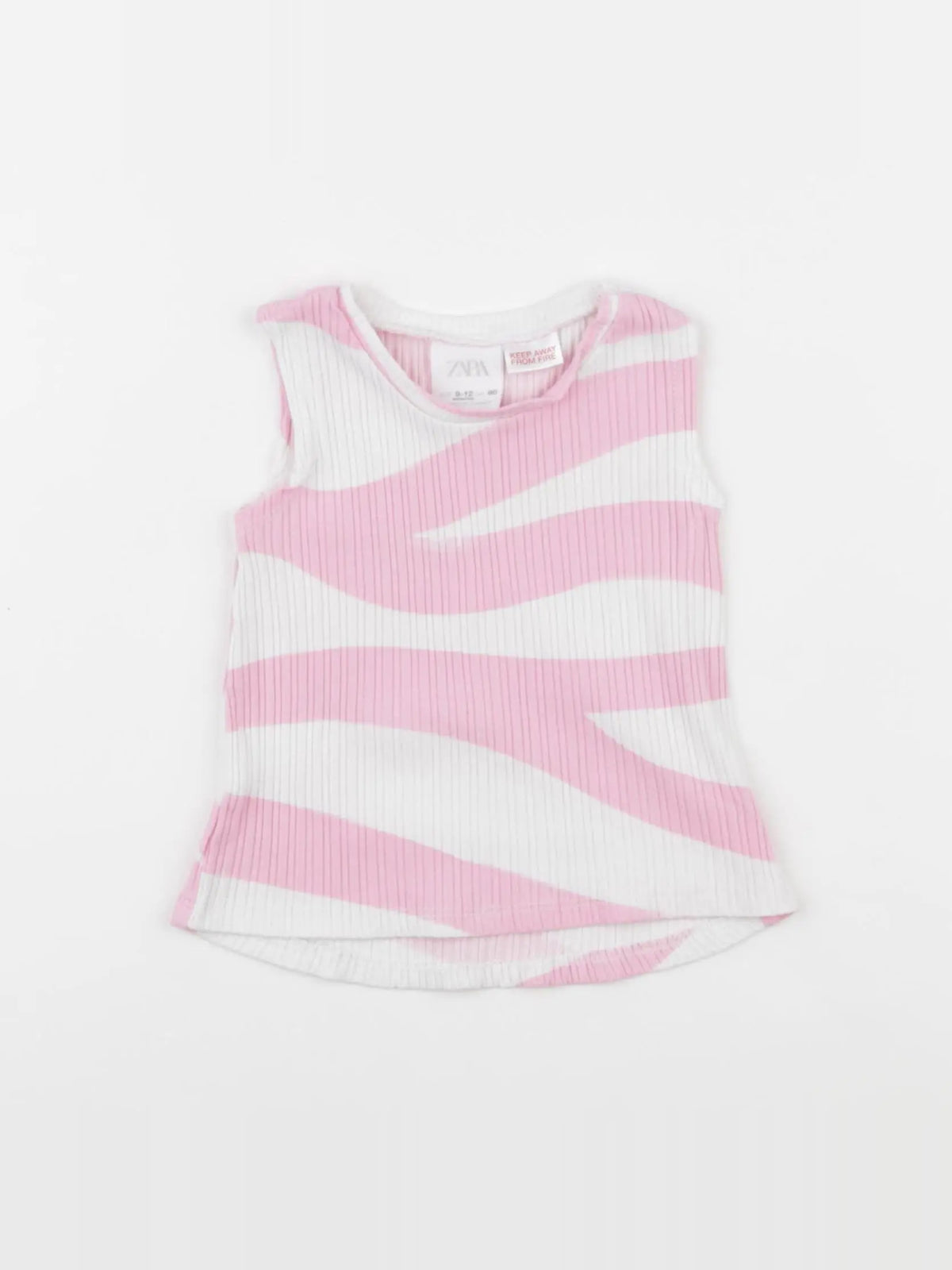 Zara - débardeur rose - 9/12 mois