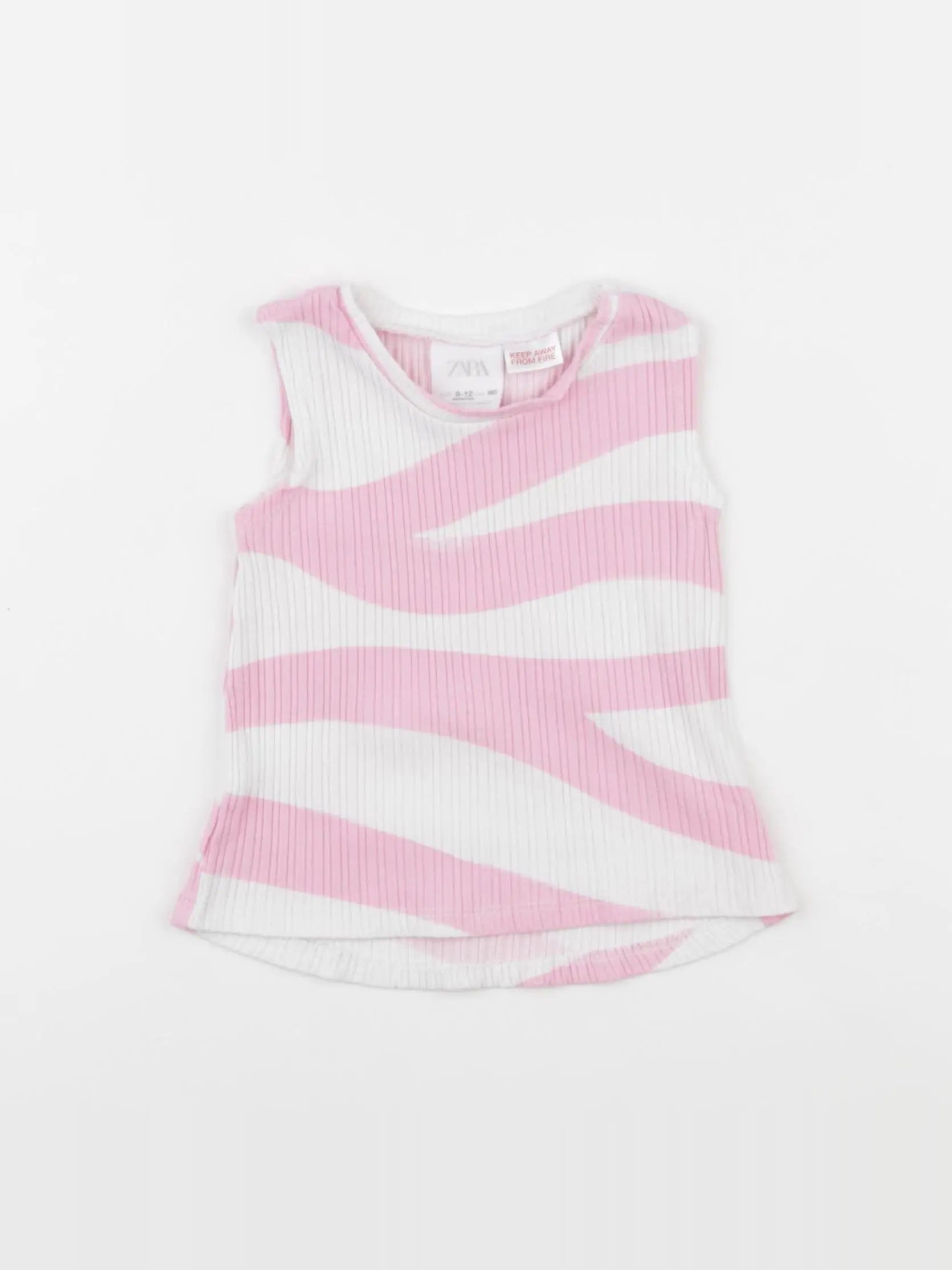 Zara - débardeur rose - 9/12 mois