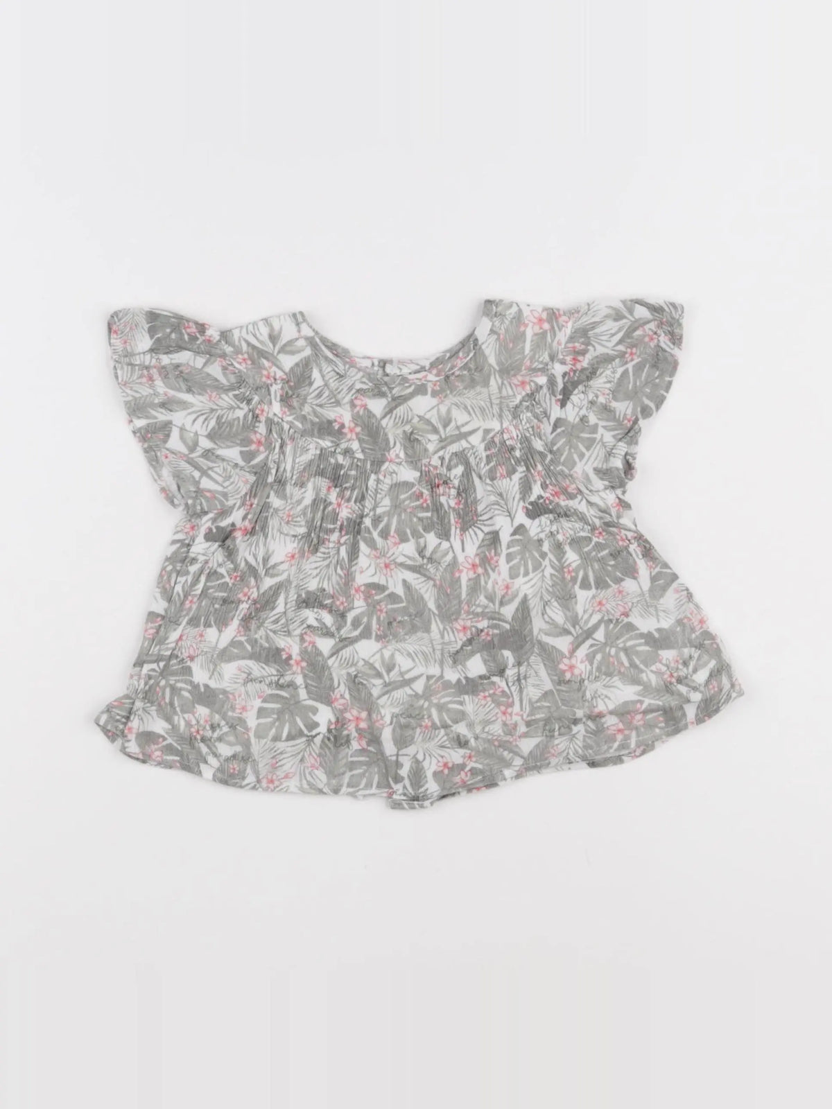 IKKS - blouse blanc, vert - 18 mois