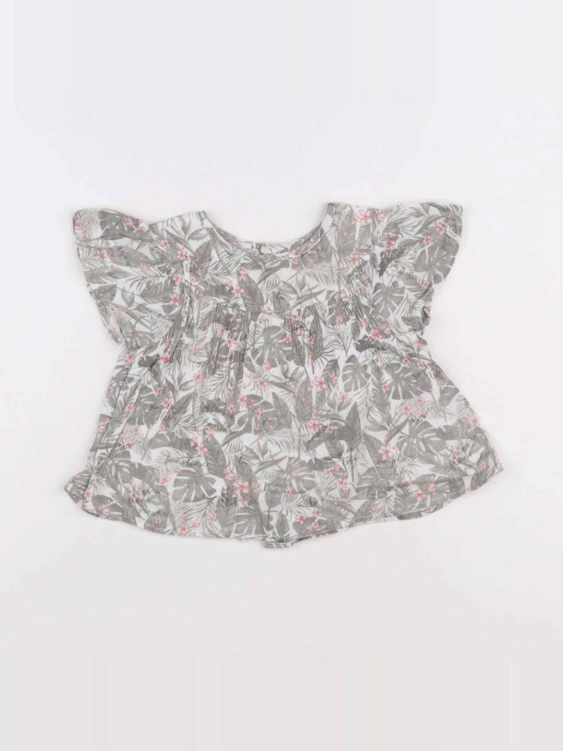IKKS - blouse blanc, vert - 18 mois
