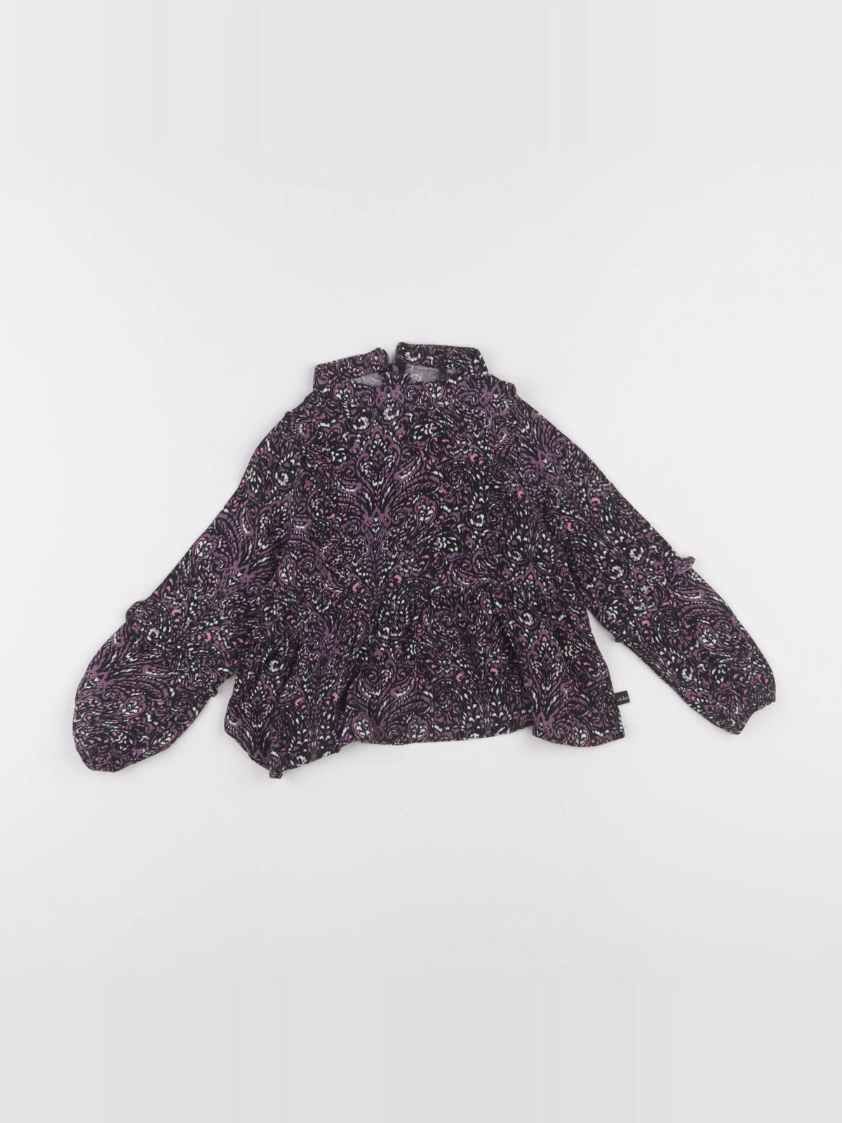 IKKS - blouse noir, violet - 3 ans